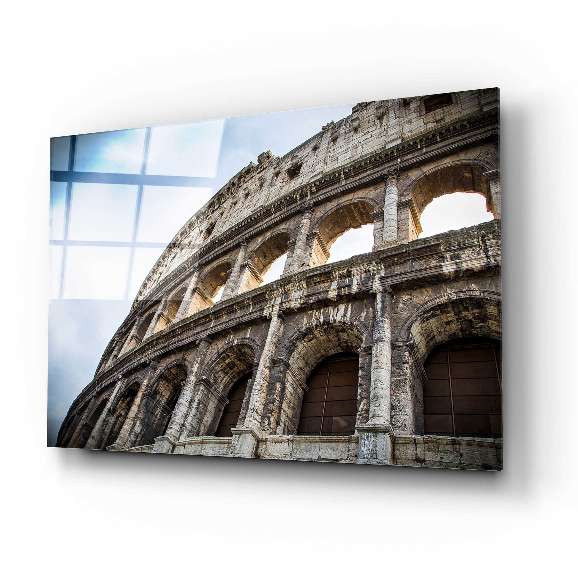 Epic Art 'Colosseo' by Giuseppe Torre, Acrylic Glass Wall Art,16x12