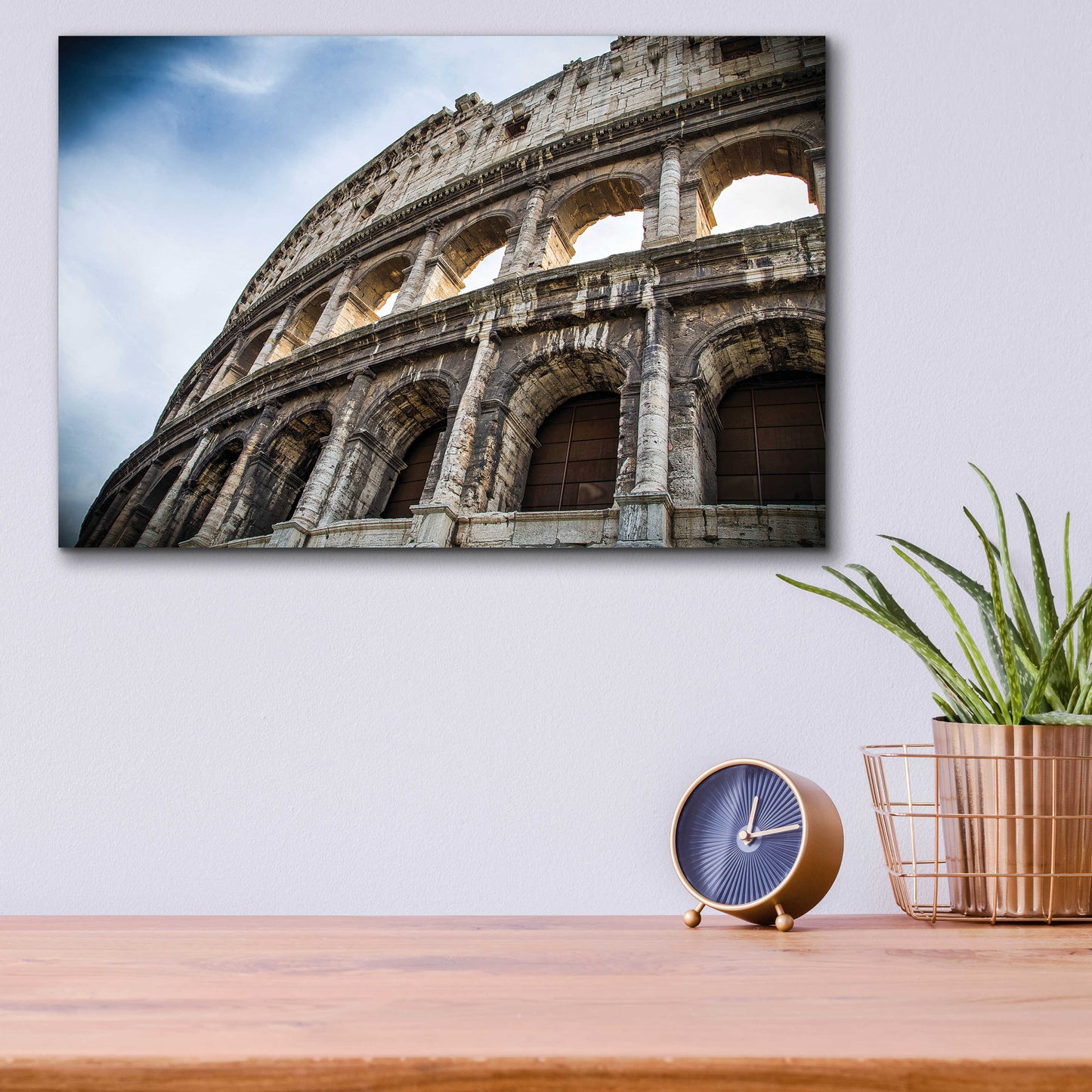 Epic Art 'Colosseo' by Giuseppe Torre, Acrylic Glass Wall Art,16x12