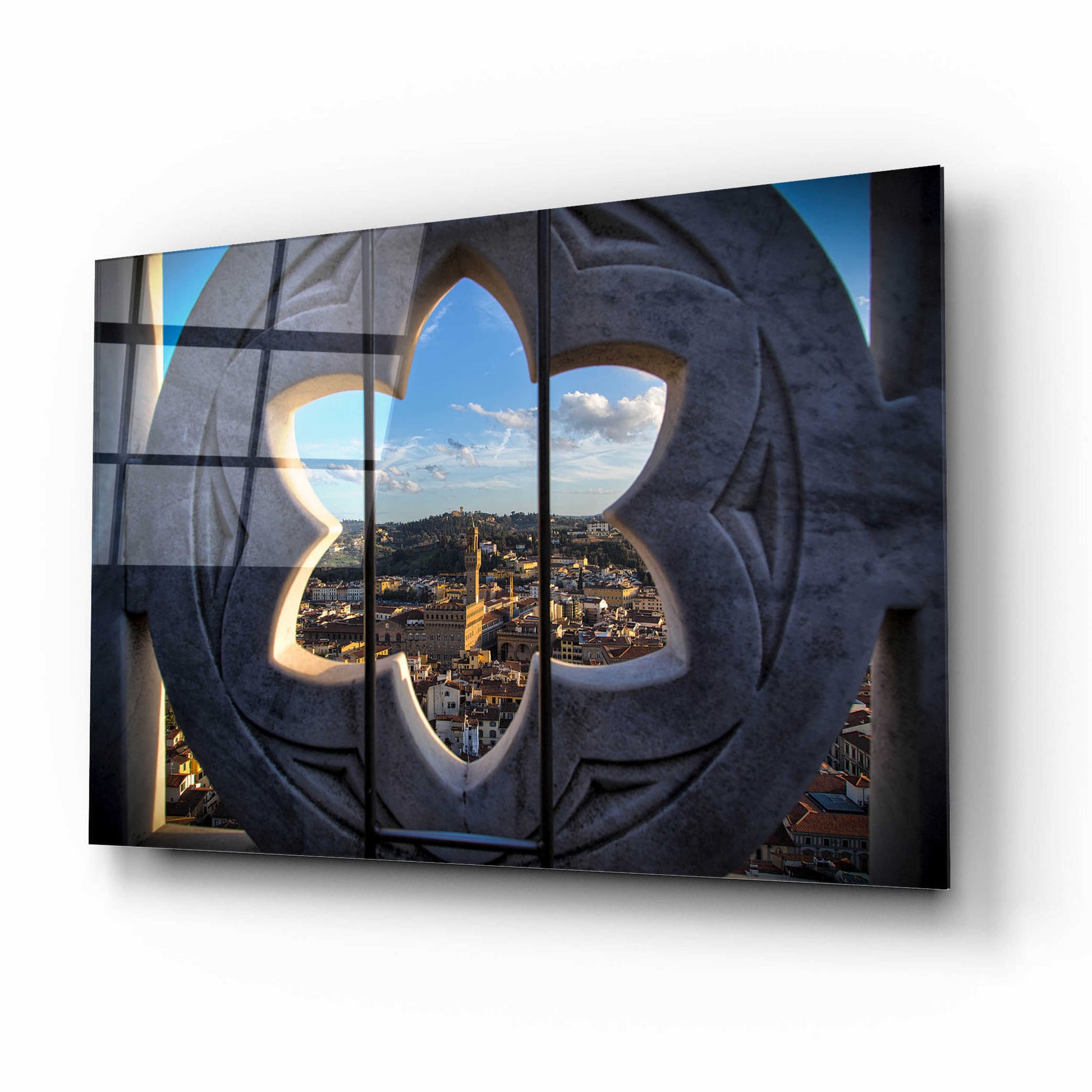 Epic Art 'Over the Tower' by Giuseppe Torre, Acrylic Glass Wall Art,16x12