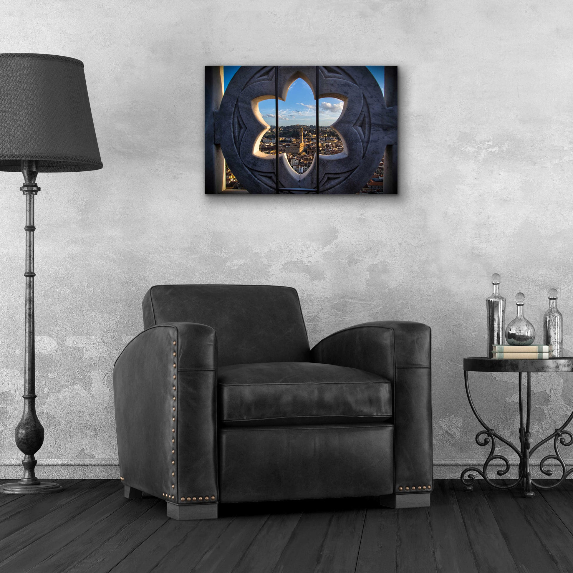 Epic Art 'Over the Tower' by Giuseppe Torre, Acrylic Glass Wall Art,24x16