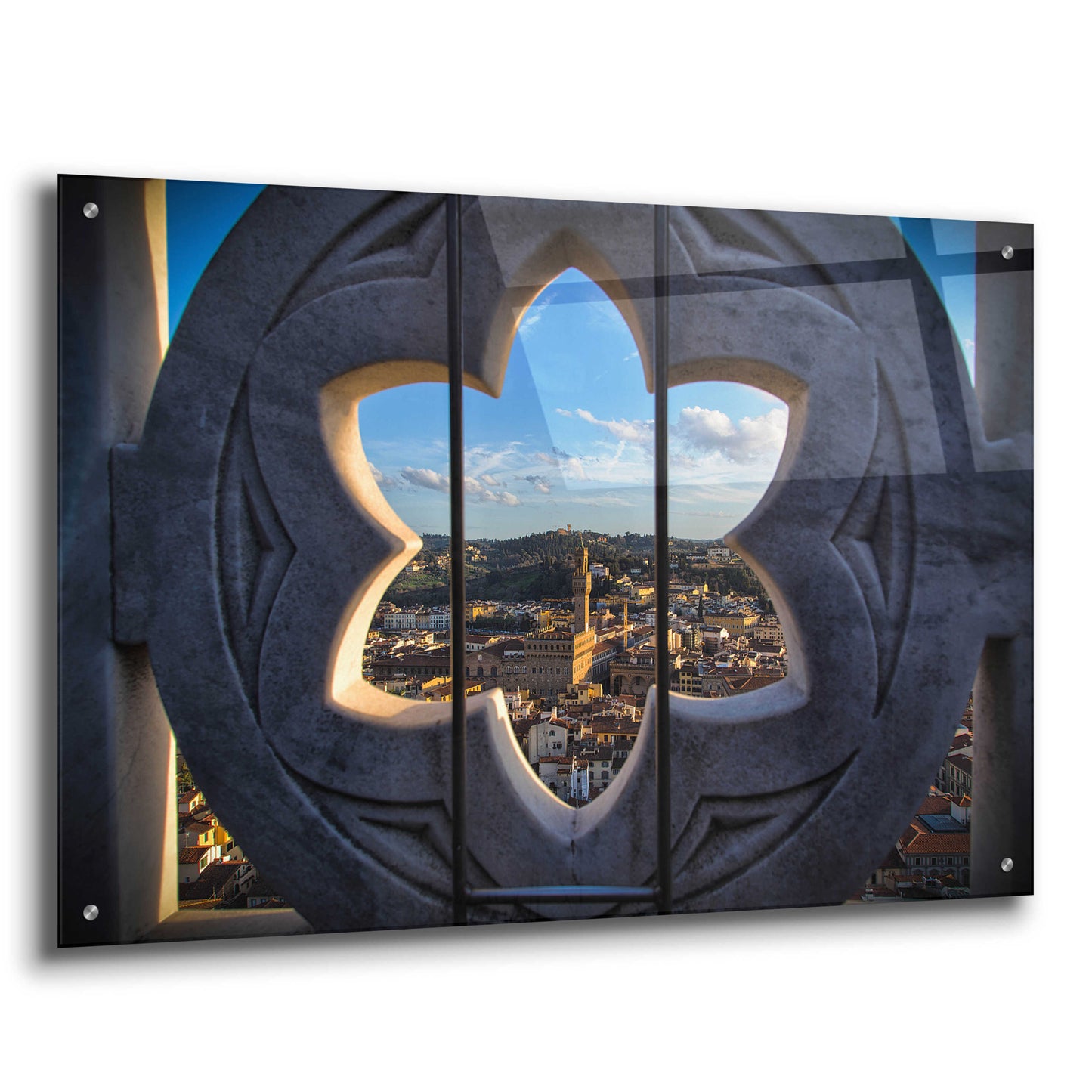 Epic Art 'Over the Tower' by Giuseppe Torre, Acrylic Glass Wall Art,36x24