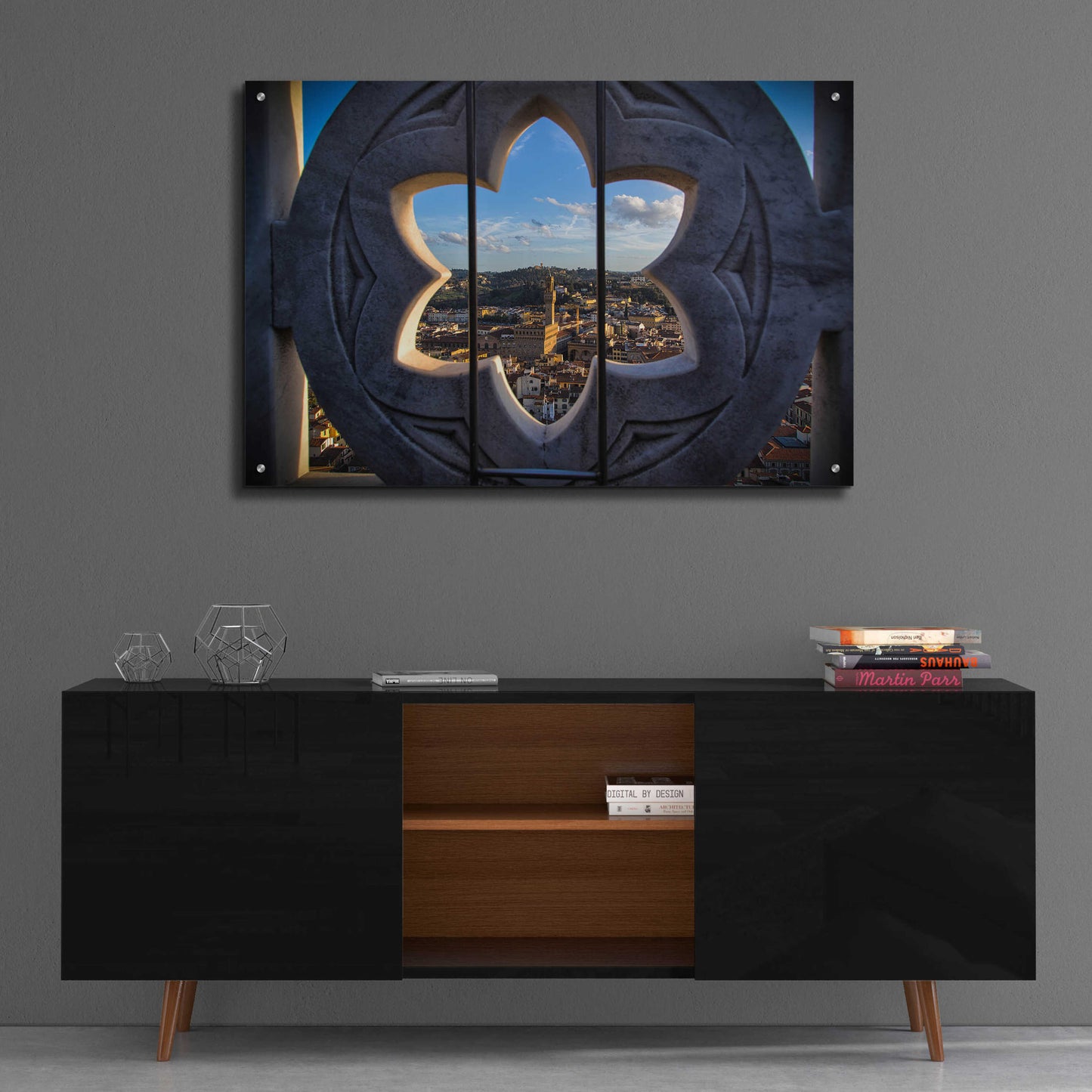 Epic Art 'Over the Tower' by Giuseppe Torre, Acrylic Glass Wall Art,36x24