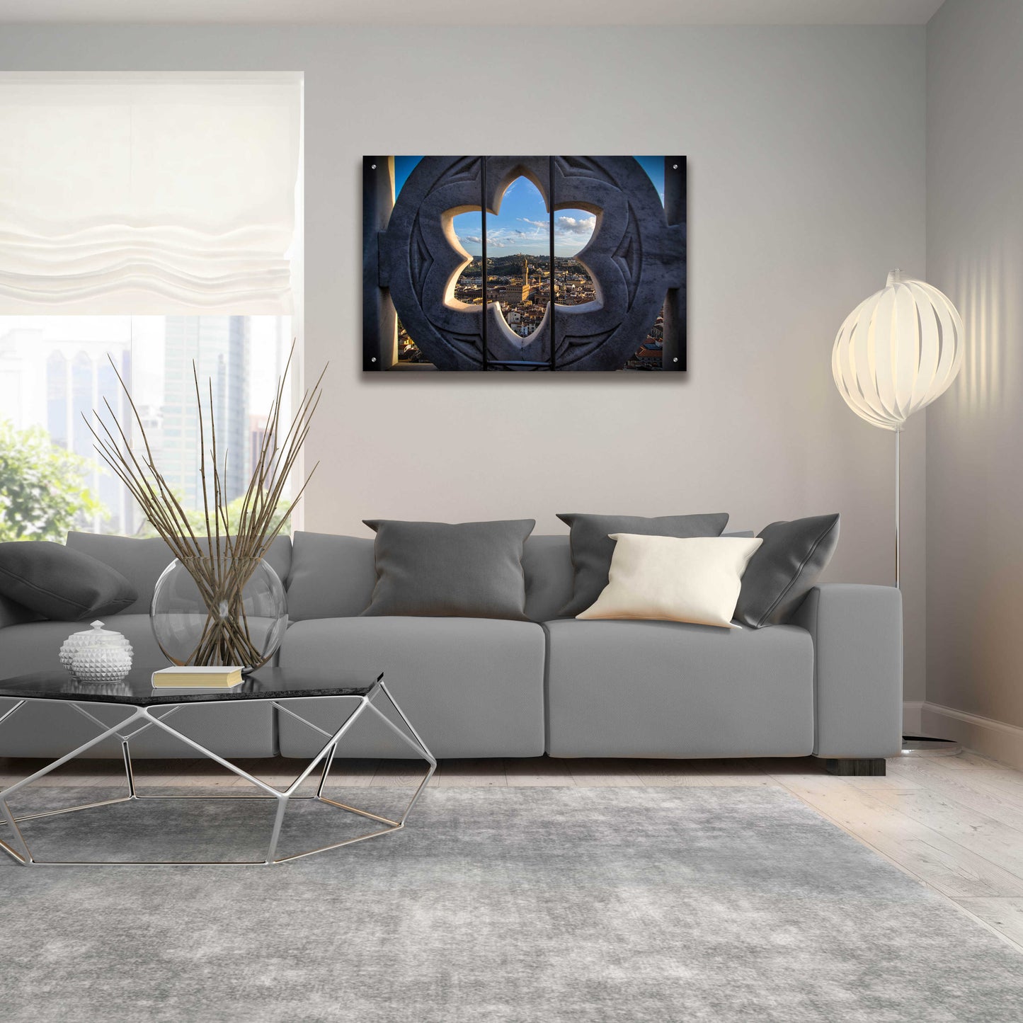 Epic Art 'Over the Tower' by Giuseppe Torre, Acrylic Glass Wall Art,36x24