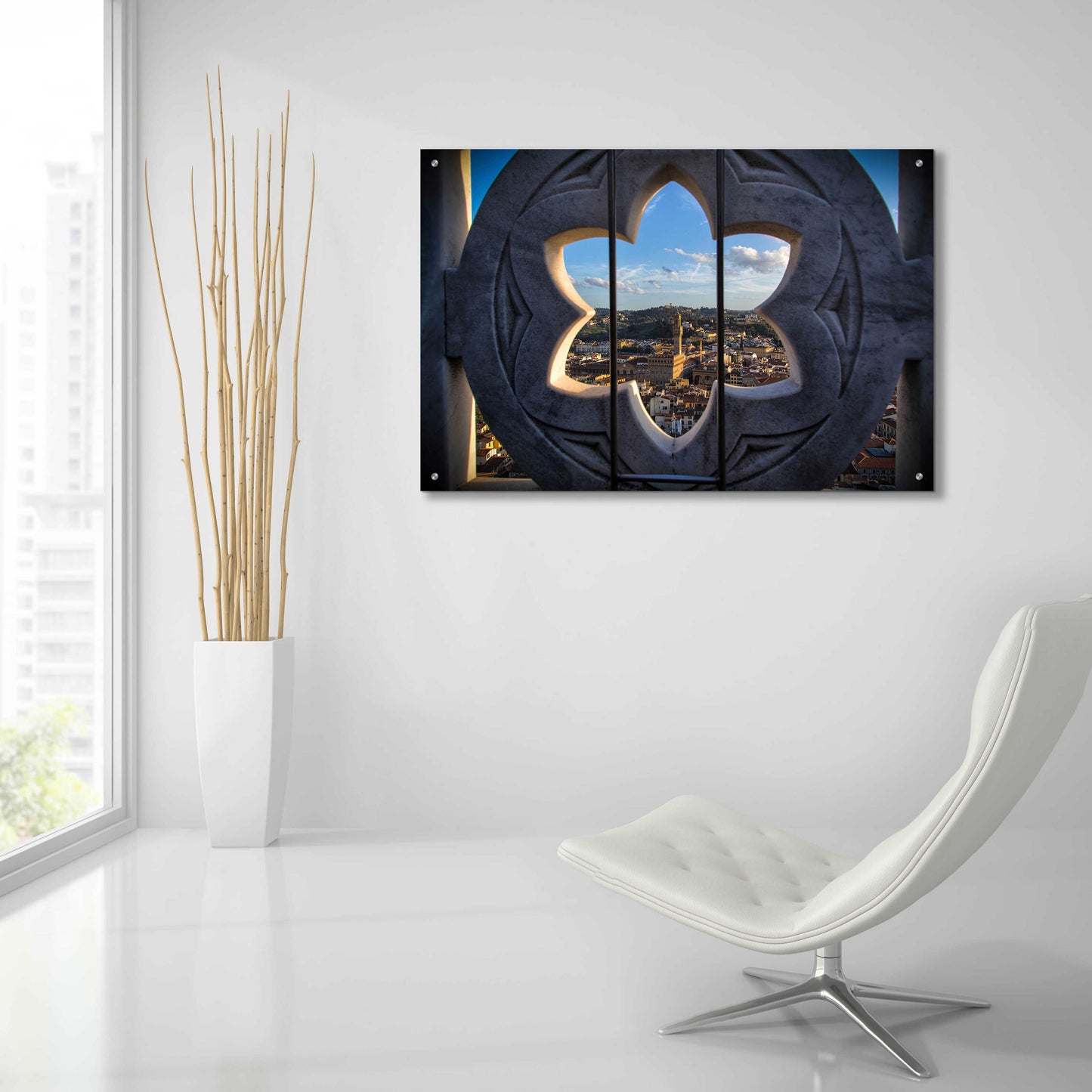 Epic Art 'Over the Tower' by Giuseppe Torre, Acrylic Glass Wall Art,36x24