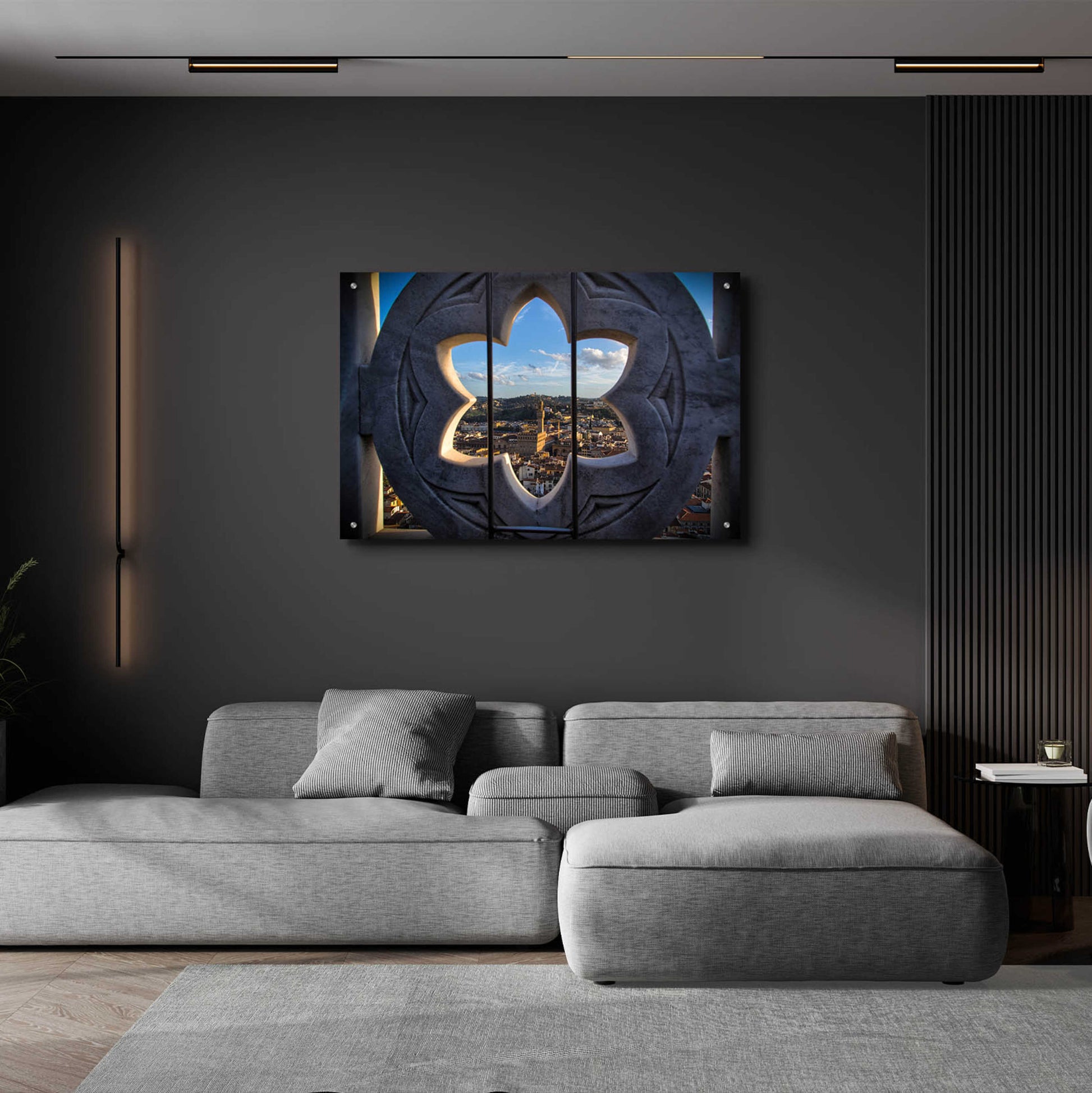 Epic Art 'Over the Tower' by Giuseppe Torre, Acrylic Glass Wall Art,36x24