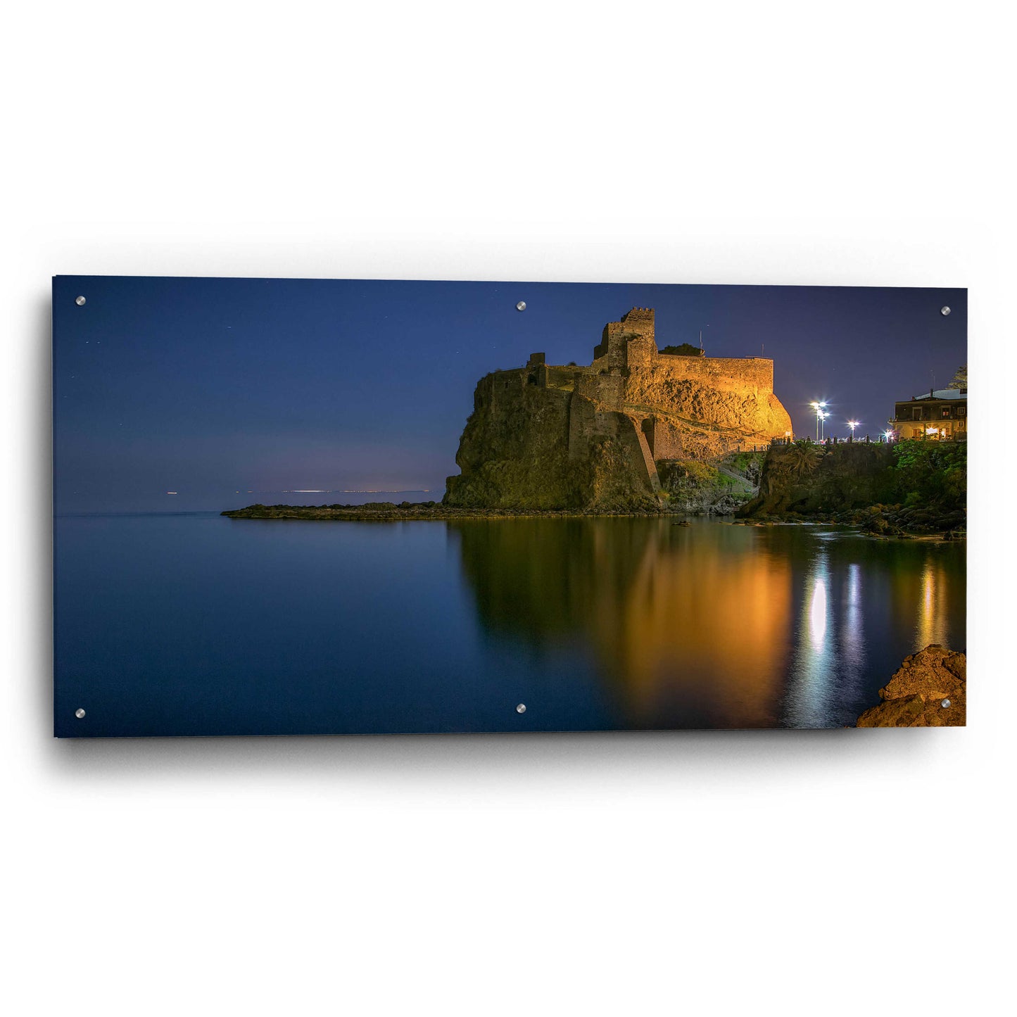 Epic Art 'Reflections' by Giuseppe Torre, Acrylic Glass Wall Art,48x24