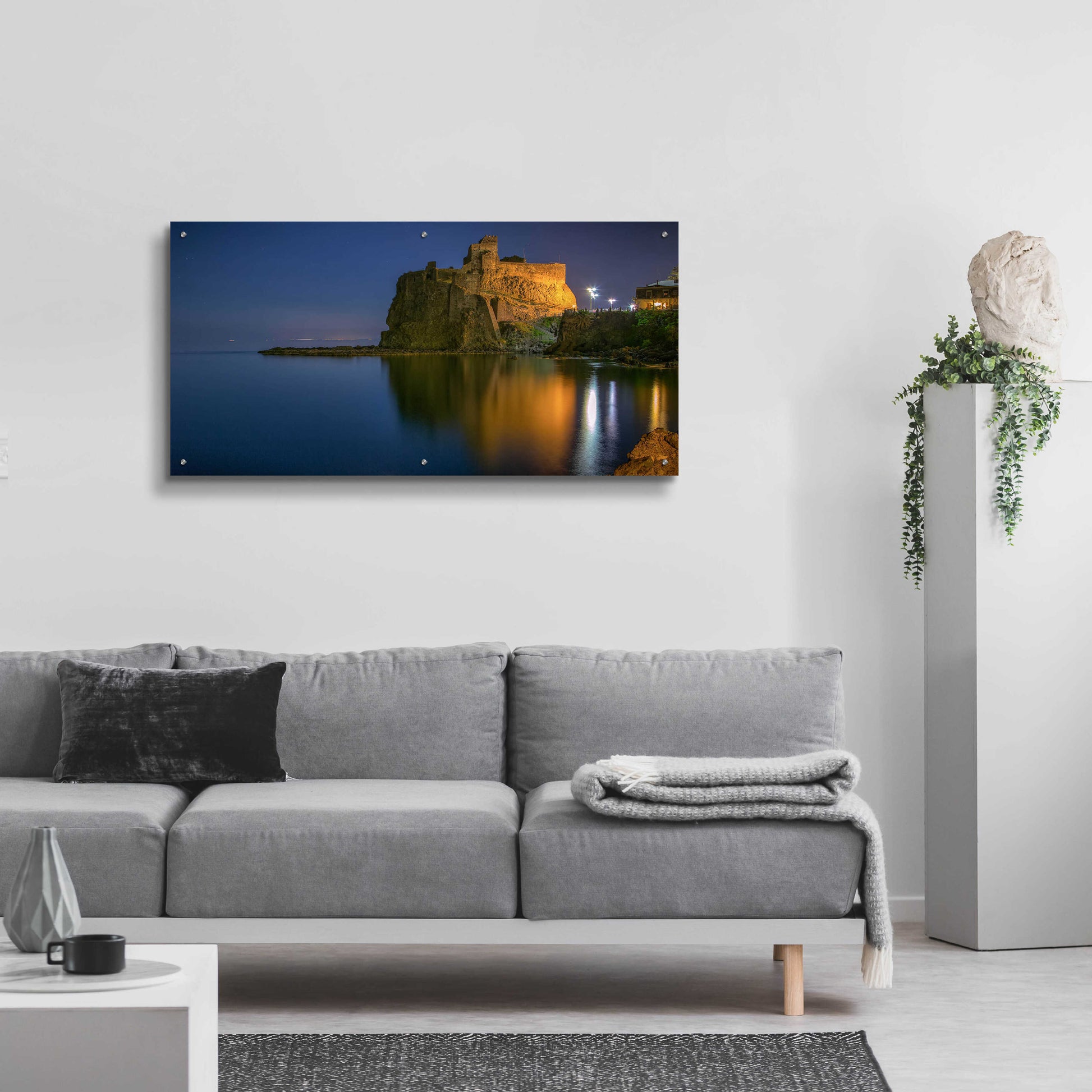 Epic Art 'Reflections' by Giuseppe Torre, Acrylic Glass Wall Art,48x24