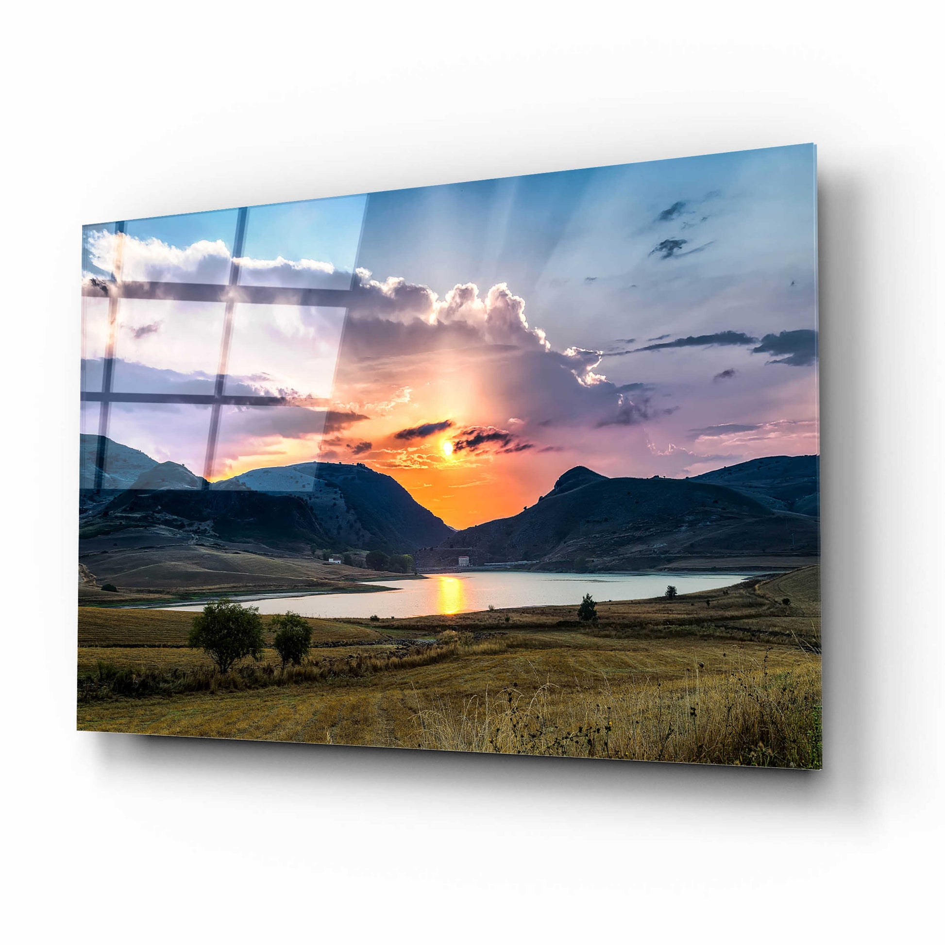 Epic Art 'Sunrays' by Giuseppe Torre, Acrylic Glass Wall Art,16x12