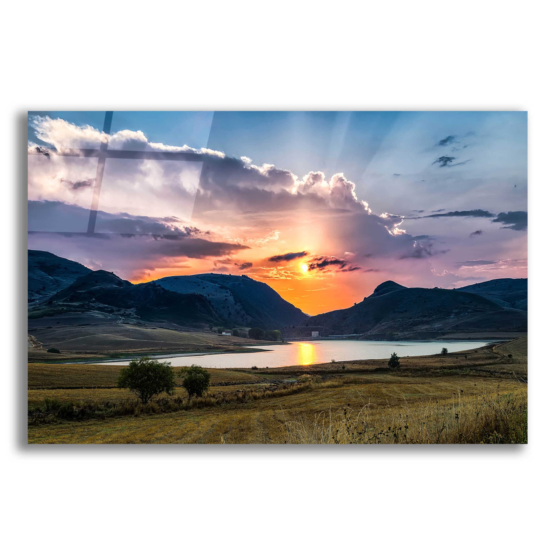 Epic Art 'Sunrays' by Giuseppe Torre, Acrylic Glass Wall Art,16x12