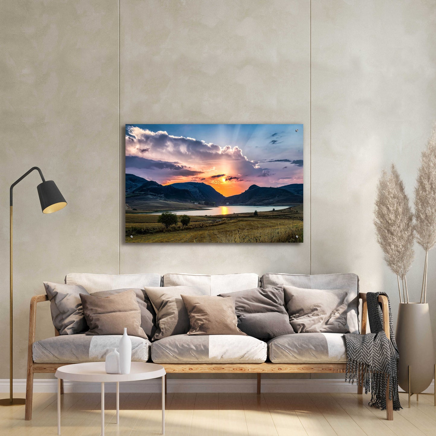 Epic Art 'Sunrays' by Giuseppe Torre, Acrylic Glass Wall Art,36x24