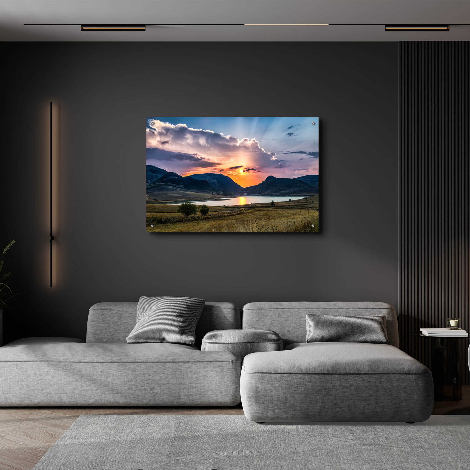 Epic Art 'Sunrays' by Giuseppe Torre, Acrylic Glass Wall Art,36x24