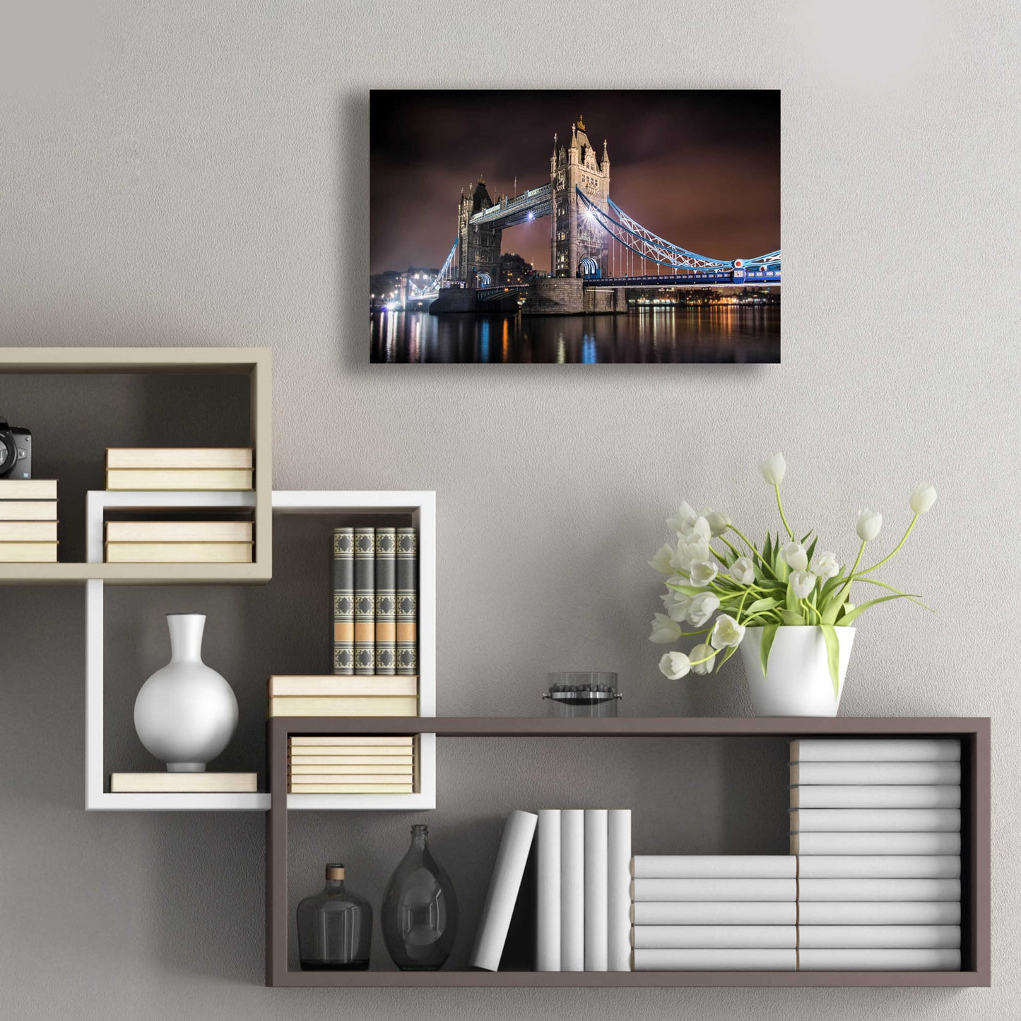 Epic Art 'Two Towers' by Giuseppe Torre, Acrylic Glass Wall Art,24x16