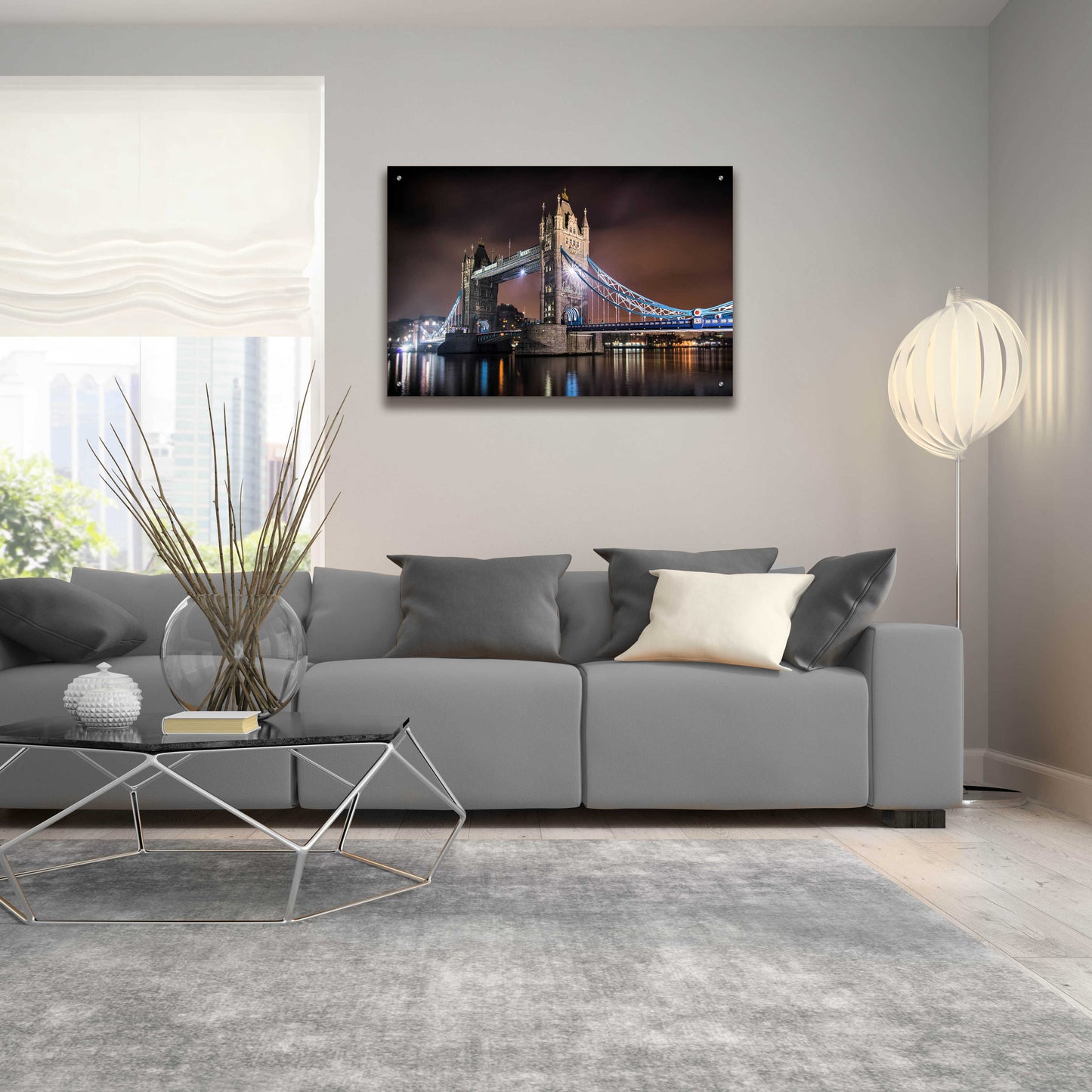 Epic Art 'Two Towers' by Giuseppe Torre, Acrylic Glass Wall Art,36x24