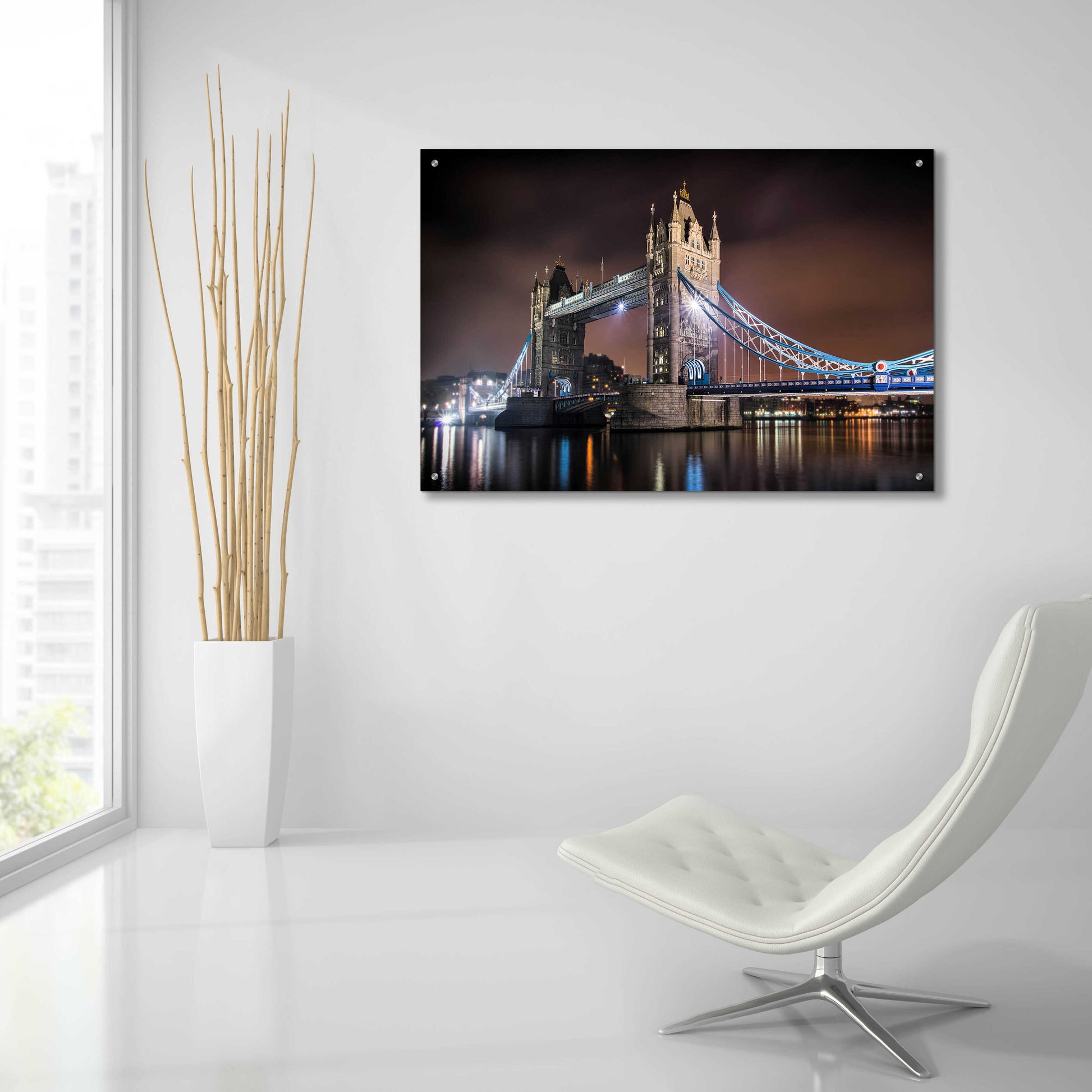 Epic Art 'Two Towers' by Giuseppe Torre, Acrylic Glass Wall Art,36x24