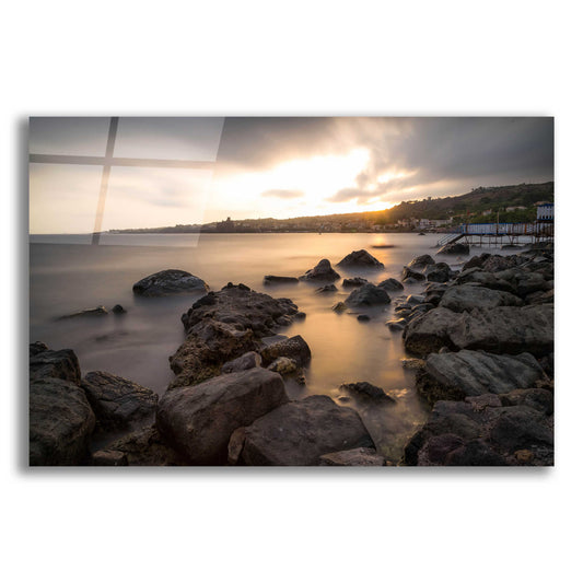 Epic Art 'Golden Sunset' by Giuseppe Torre, Acrylic Glass Wall Art