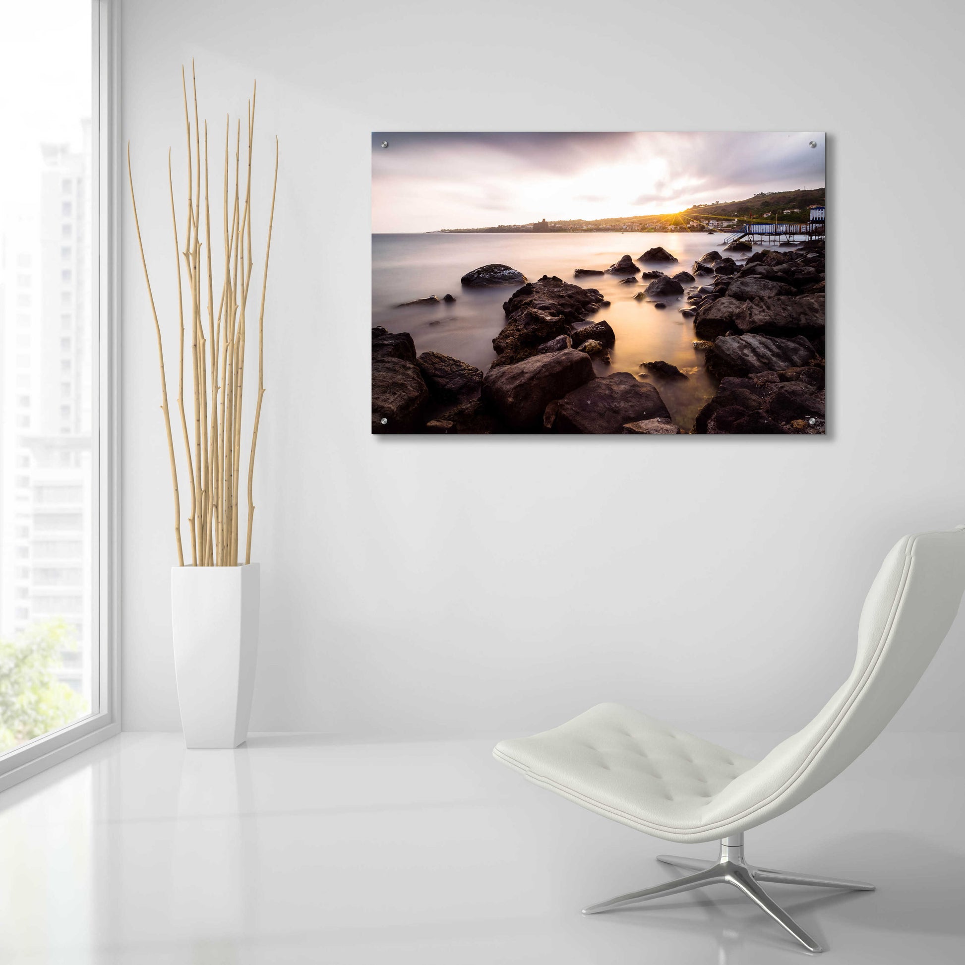 Epic Art 'The Golden Light' by Giuseppe Torre, Acrylic Glass Wall Art,36x24