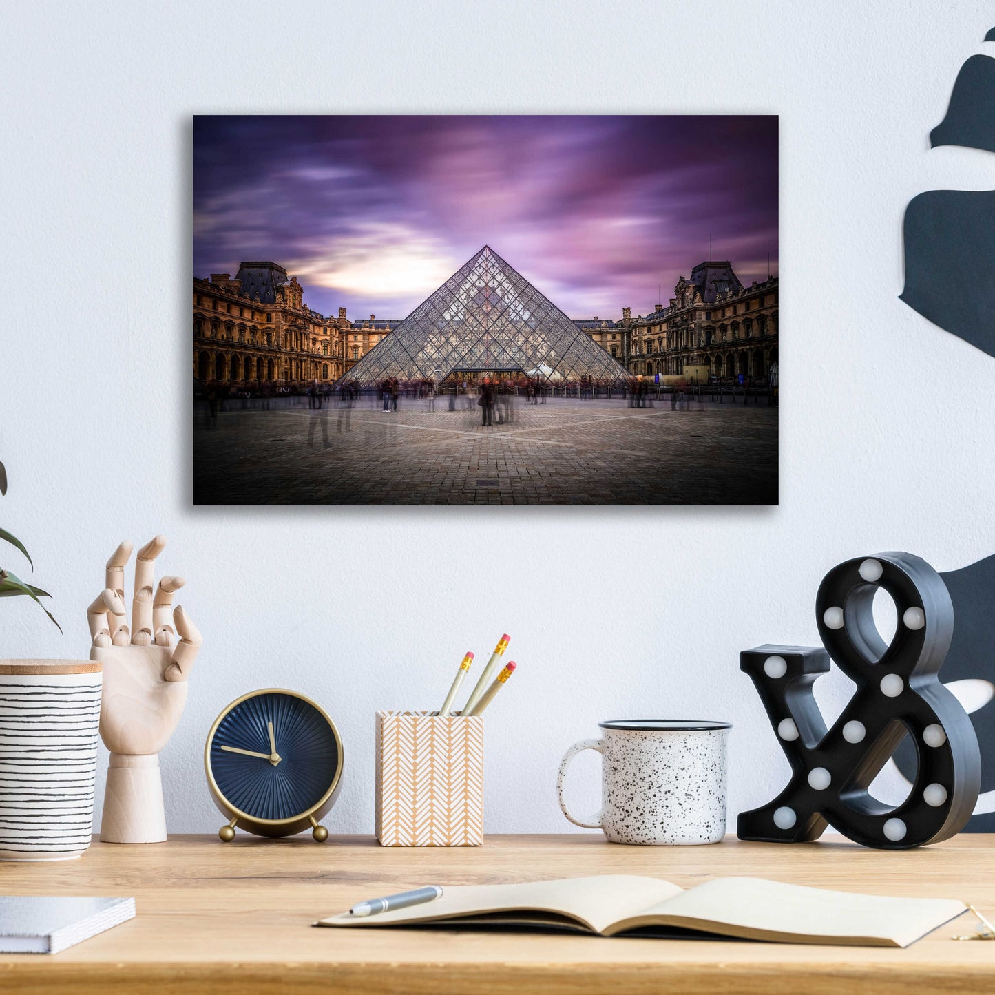 Epic Art 'Louvre I' by Giuseppe Torre, Acrylic Glass Wall Art,16x12