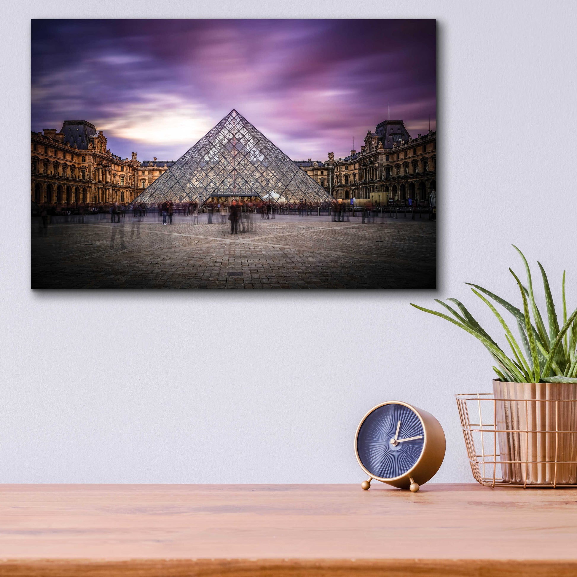 Epic Art 'Louvre I' by Giuseppe Torre, Acrylic Glass Wall Art,16x12