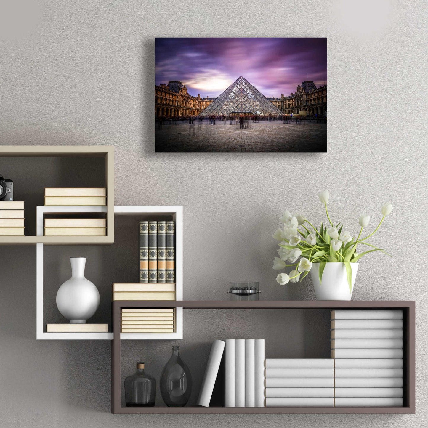 Epic Art 'Louvre I' by Giuseppe Torre, Acrylic Glass Wall Art,24x16