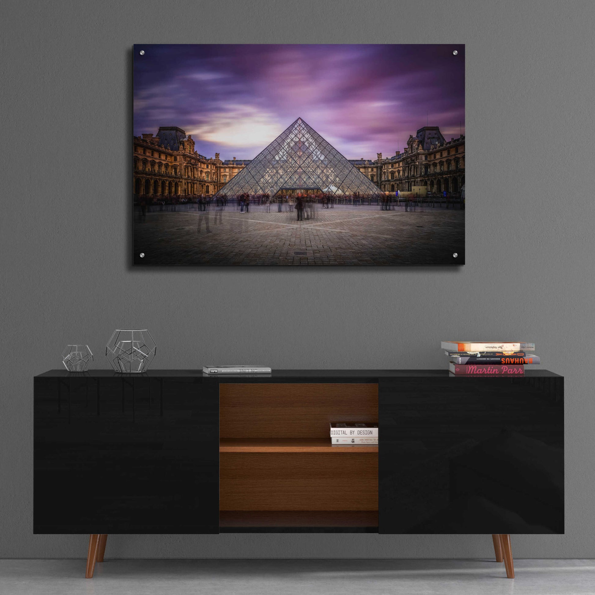 Epic Art 'Louvre I' by Giuseppe Torre, Acrylic Glass Wall Art,36x24