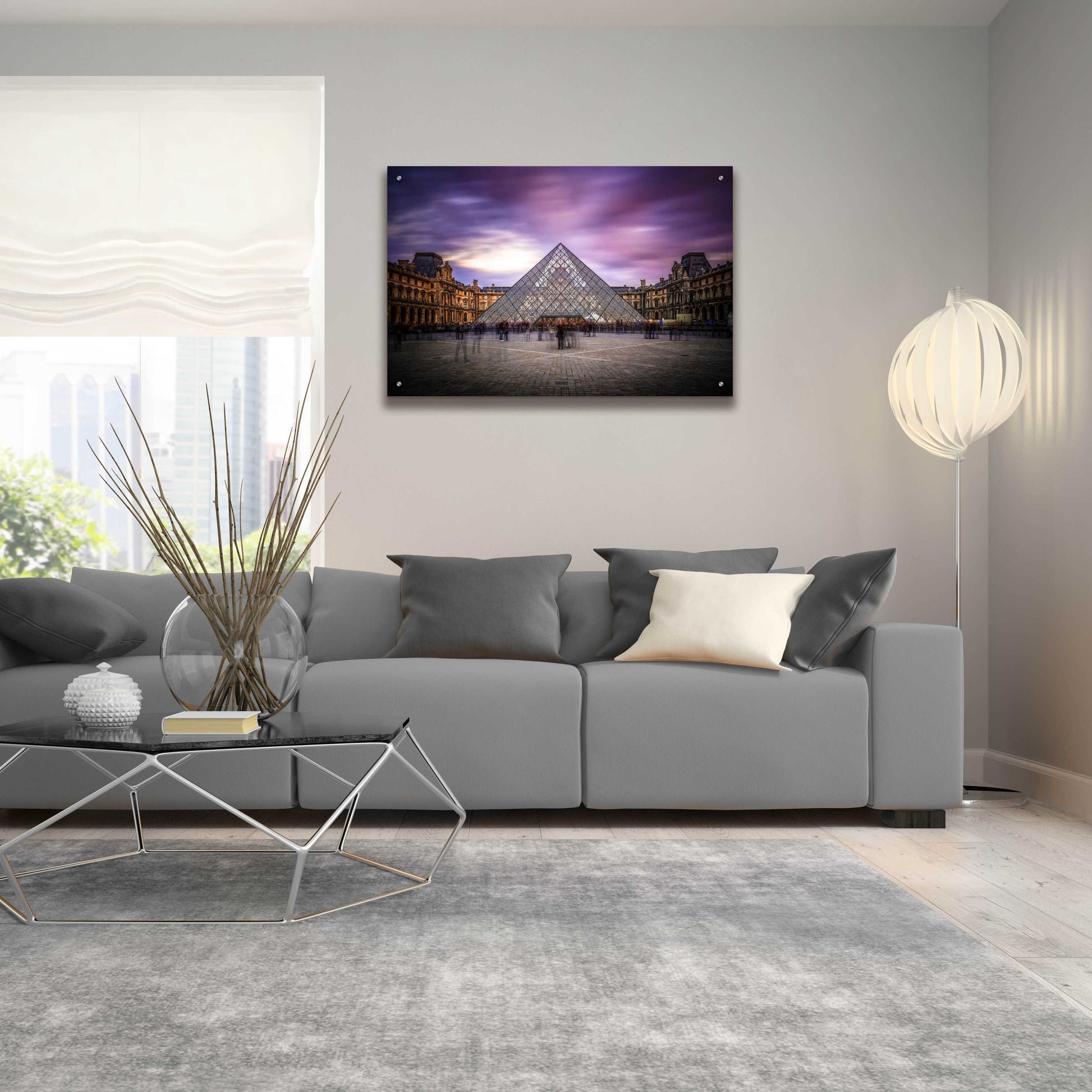 Epic Art 'Louvre I' by Giuseppe Torre, Acrylic Glass Wall Art,36x24