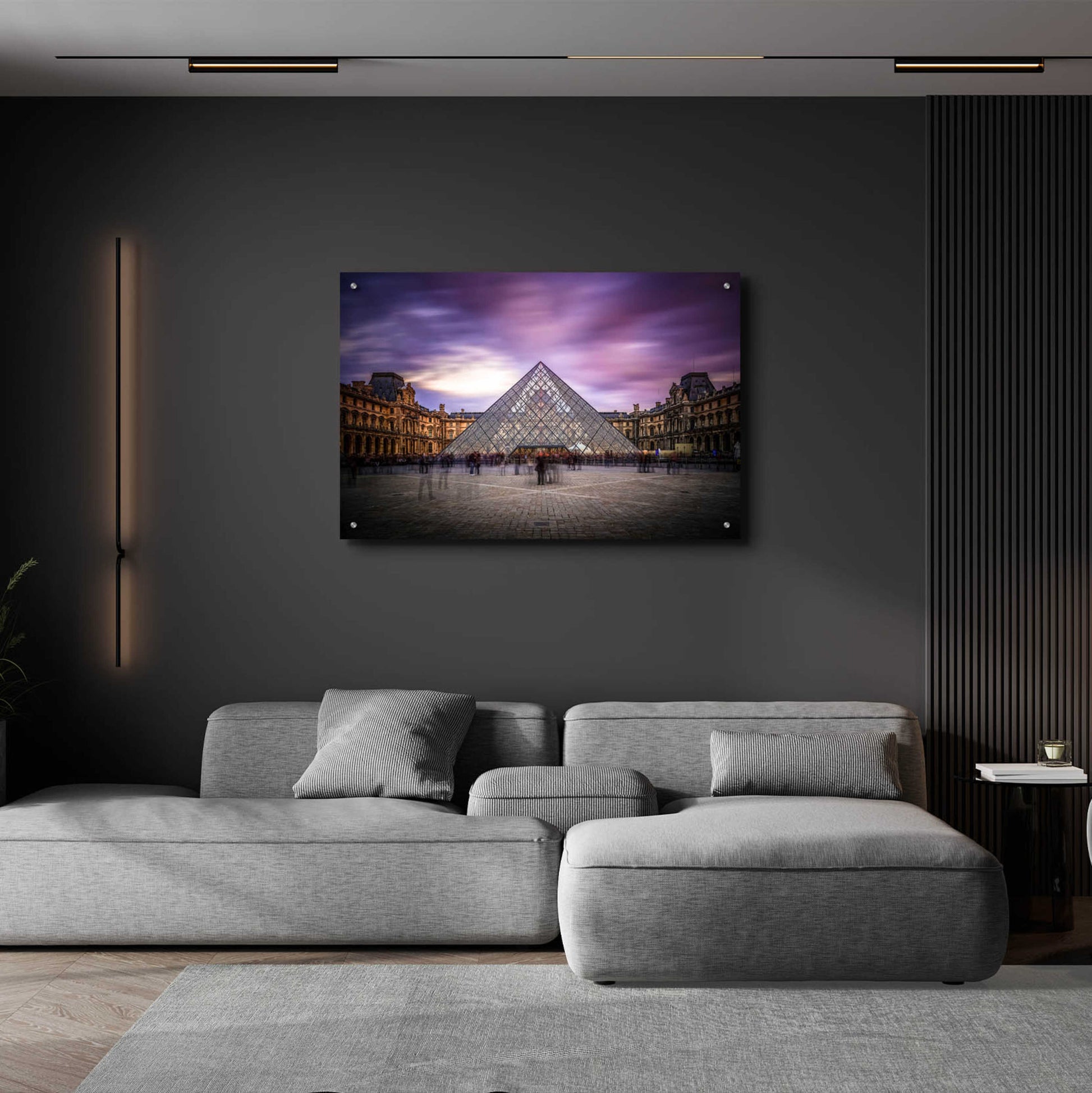 Epic Art 'Louvre I' by Giuseppe Torre, Acrylic Glass Wall Art,36x24