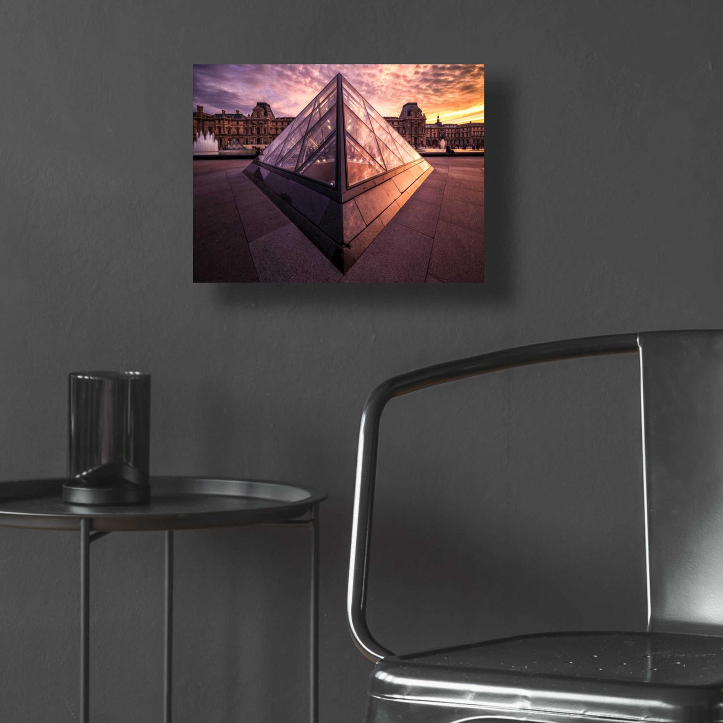 Epic Art 'Louvre II' by Giuseppe Torre, Acrylic Glass Wall Art,16x12