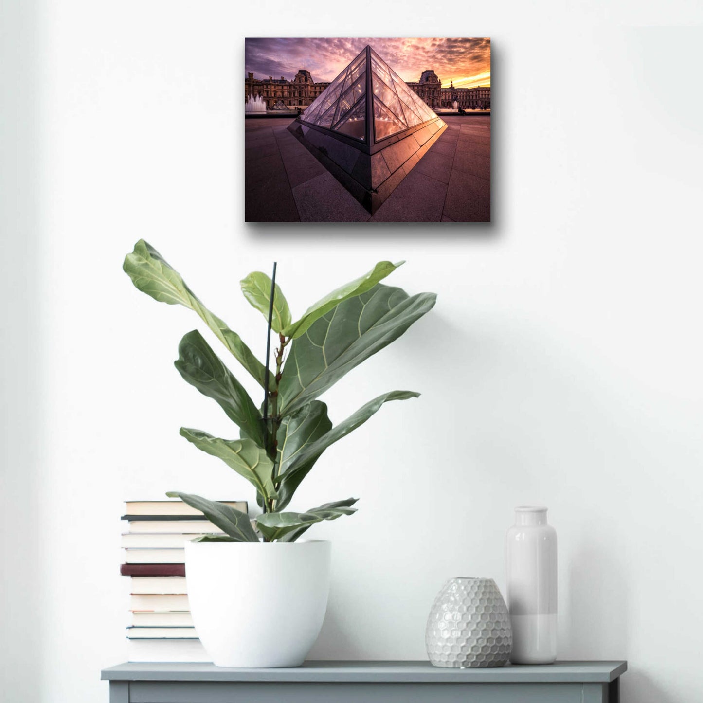 Epic Art 'Louvre II' by Giuseppe Torre, Acrylic Glass Wall Art,16x12