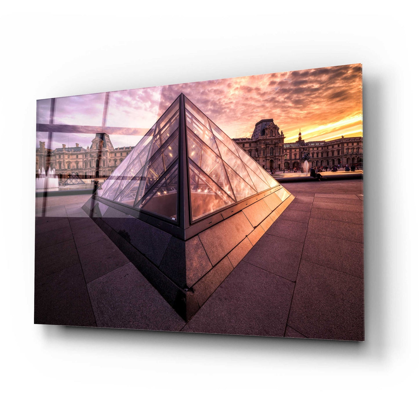 Epic Art 'Louvre II' by Giuseppe Torre, Acrylic Glass Wall Art,24x16