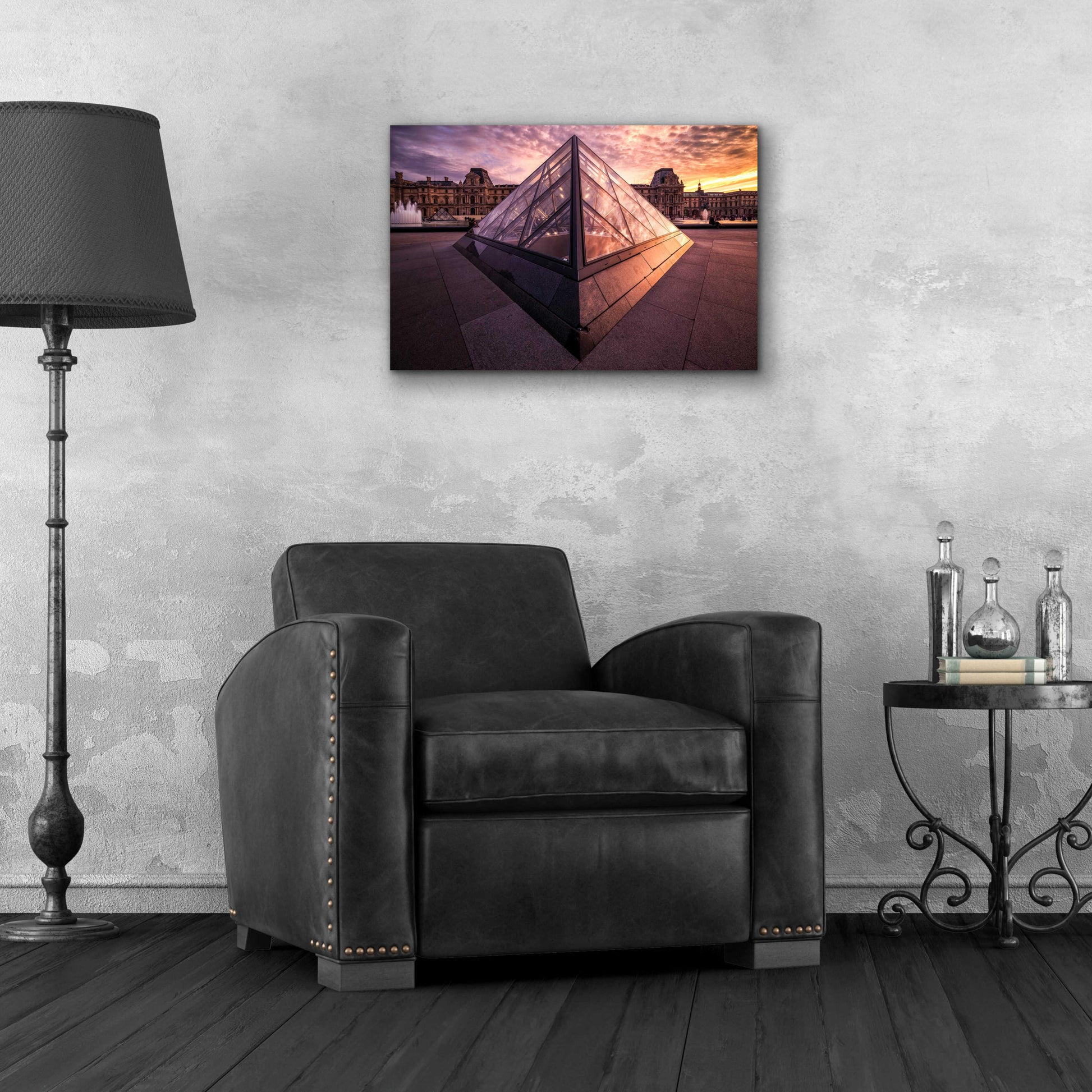 Epic Art 'Louvre II' by Giuseppe Torre, Acrylic Glass Wall Art,24x16