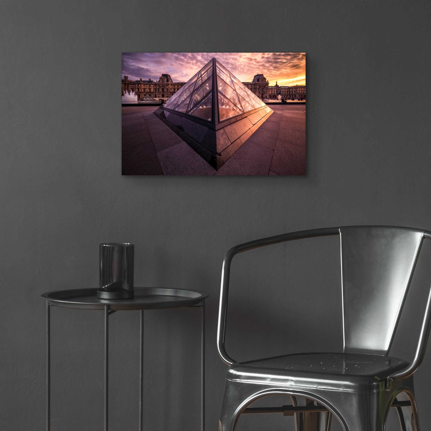 Epic Art 'Louvre II' by Giuseppe Torre, Acrylic Glass Wall Art,24x16