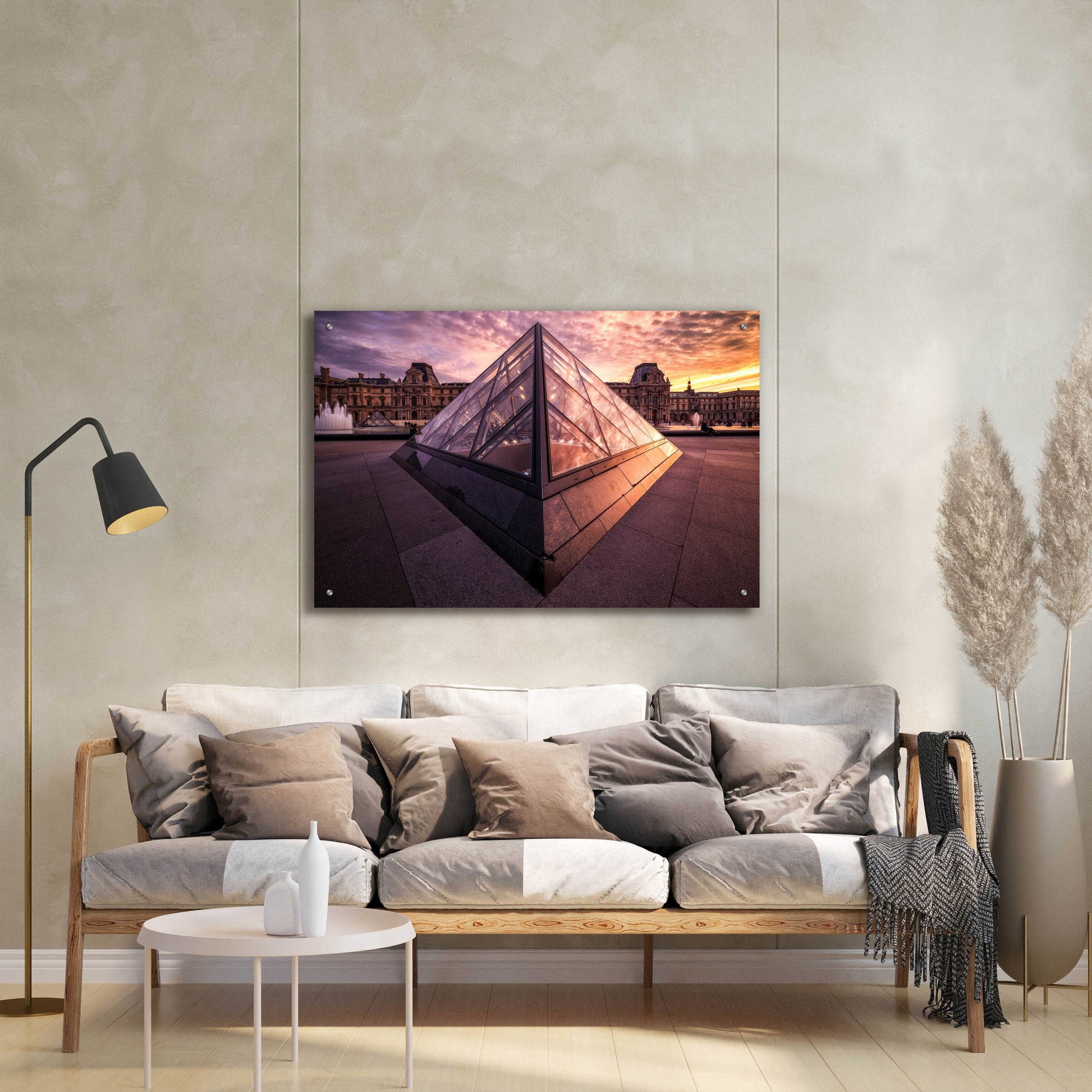 Epic Art 'Louvre II' by Giuseppe Torre, Acrylic Glass Wall Art,36x24