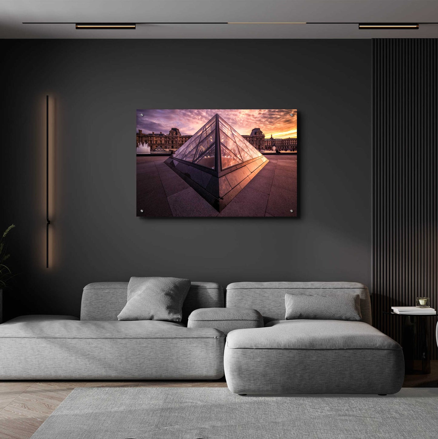 Epic Art 'Louvre II' by Giuseppe Torre, Acrylic Glass Wall Art,36x24