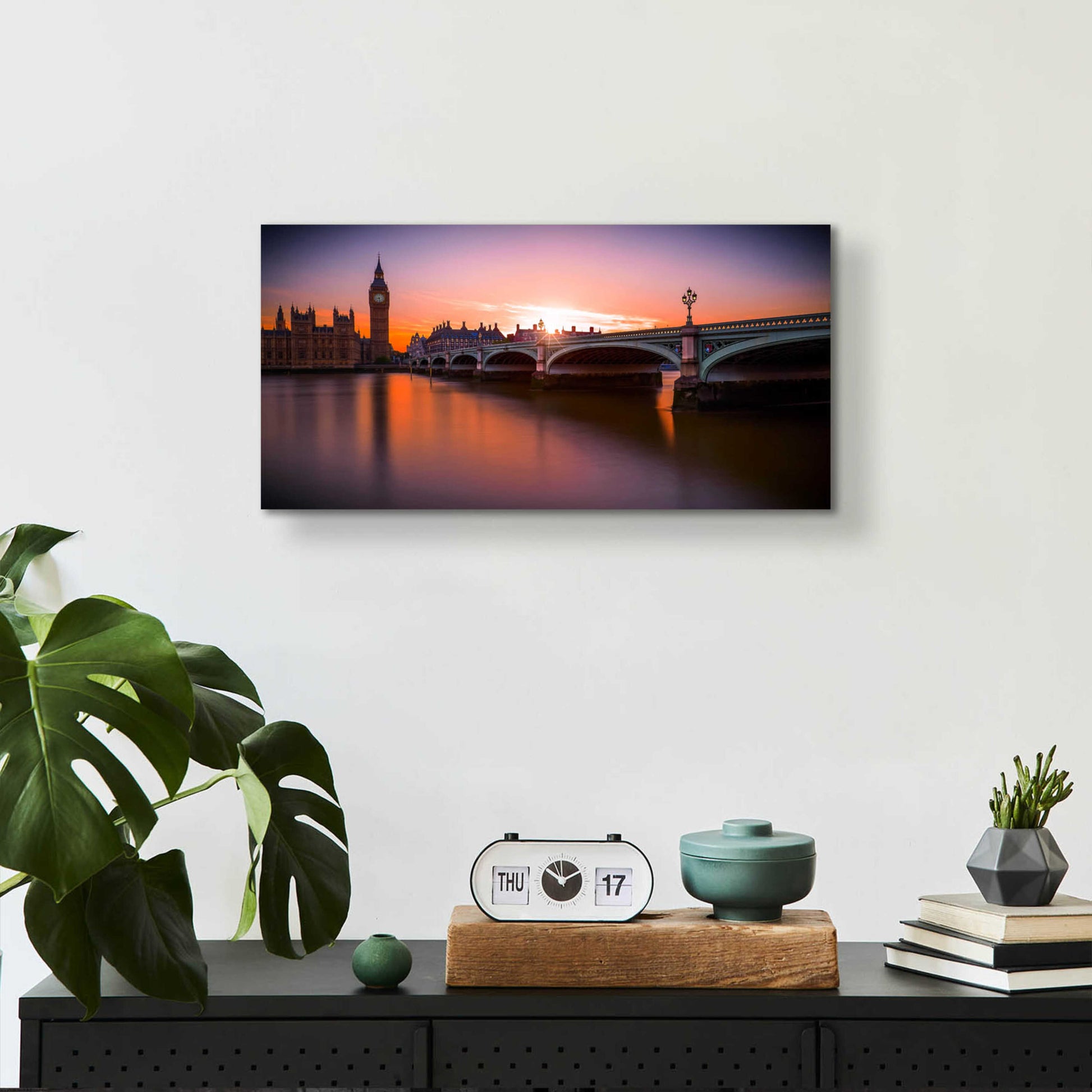 Epic Art 'Westminster' by Giuseppe Torre, Acrylic Glass Wall Art,24x12