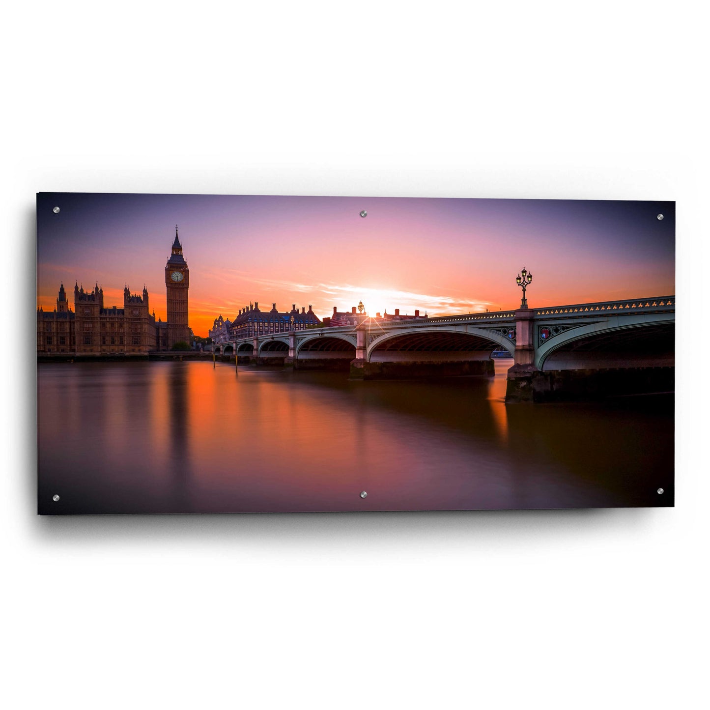 Epic Art 'Westminster' by Giuseppe Torre, Acrylic Glass Wall Art,48x24