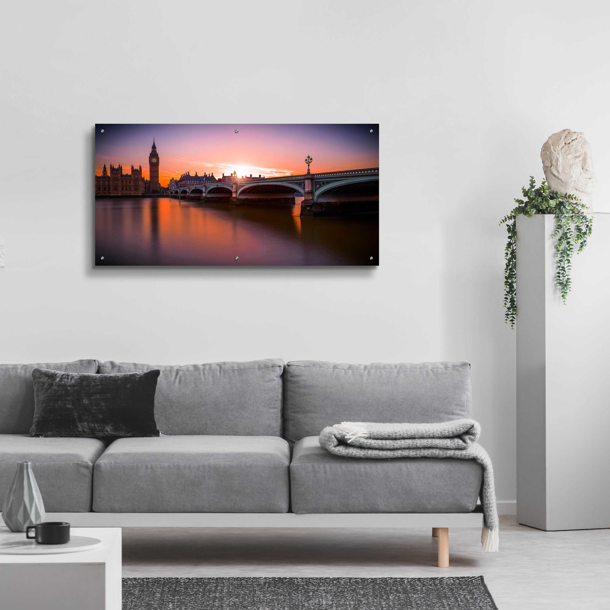 Epic Art 'Westminster' by Giuseppe Torre, Acrylic Glass Wall Art,48x24