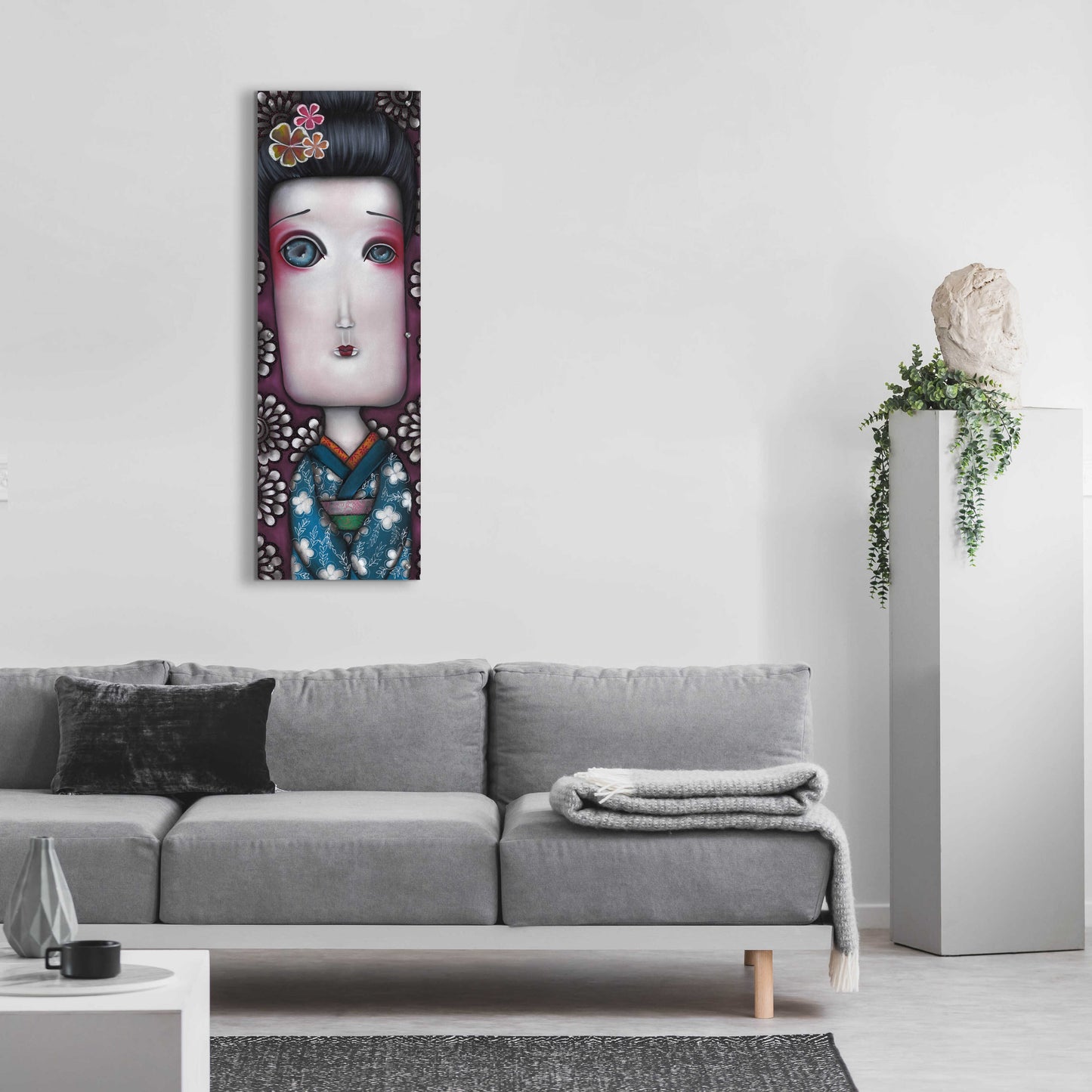 Epic Art 'Inevitable Silence' by Abril Andrade, Acrylic Glass Wall Art,16x48