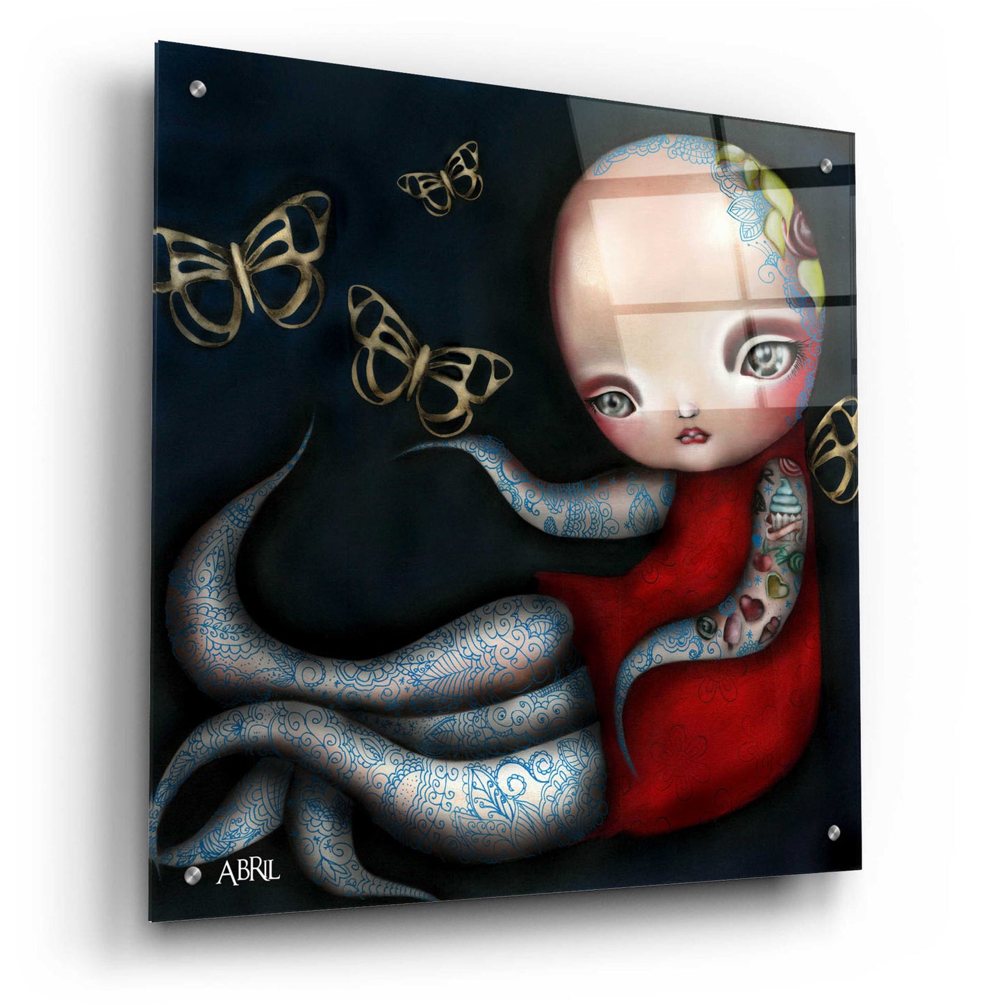 Epic Art 'Jinxi' by Abril Andrade, Acrylic Glass Wall Art,24x24