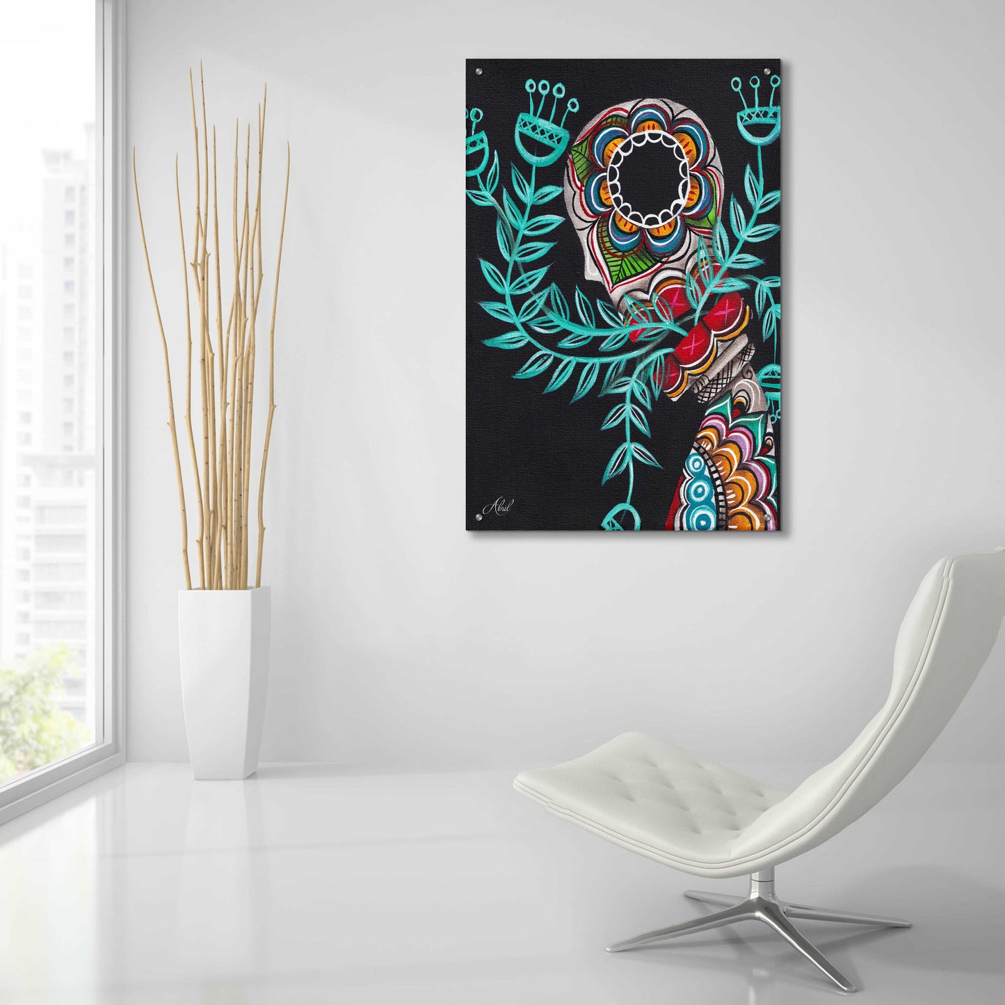 Epic Art 'Innermost' by Abril Andrade, Acrylic Glass Wall Art,24x36