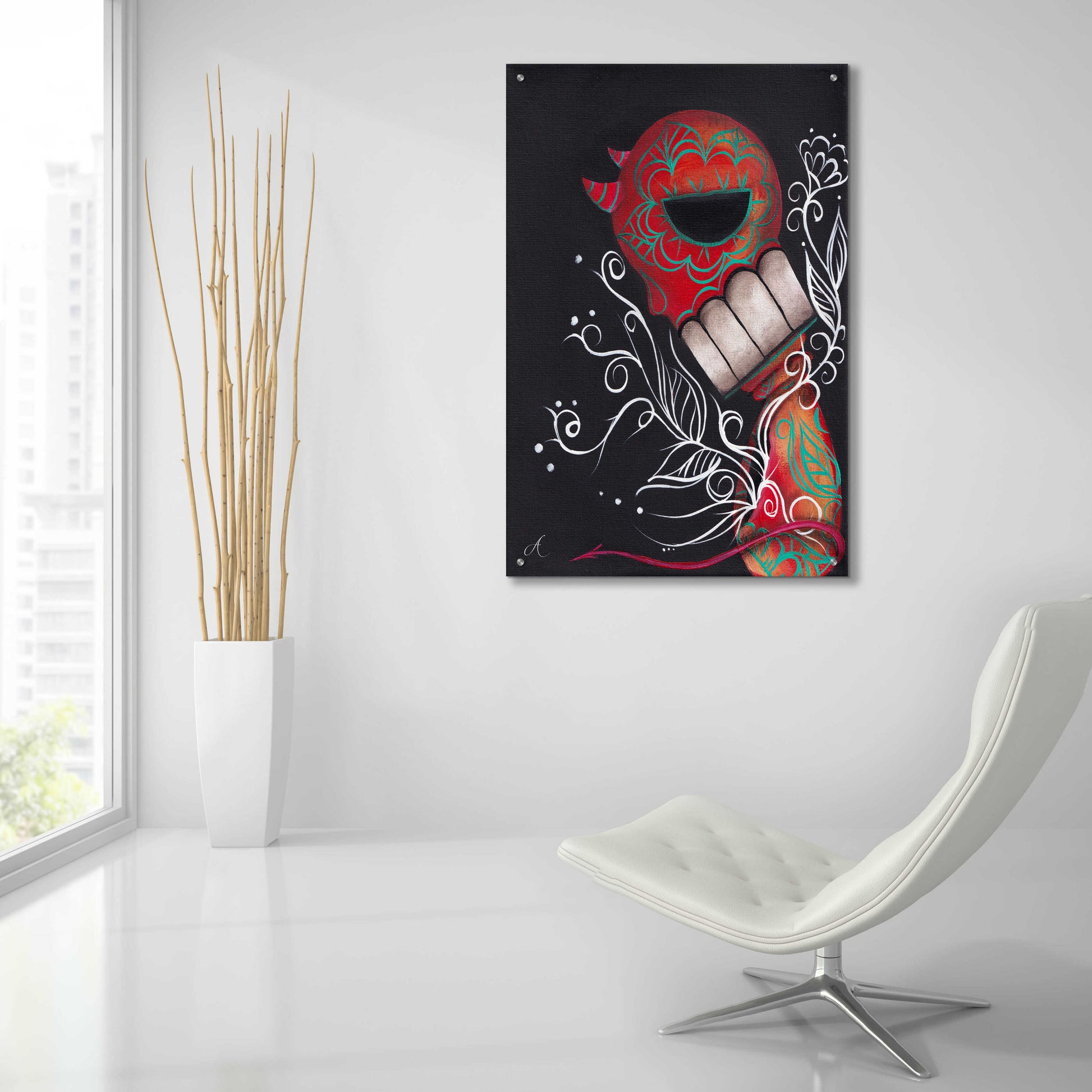 Epic Art 'Perdition' by Abril Andrade, Acrylic Glass Wall Art,24x36