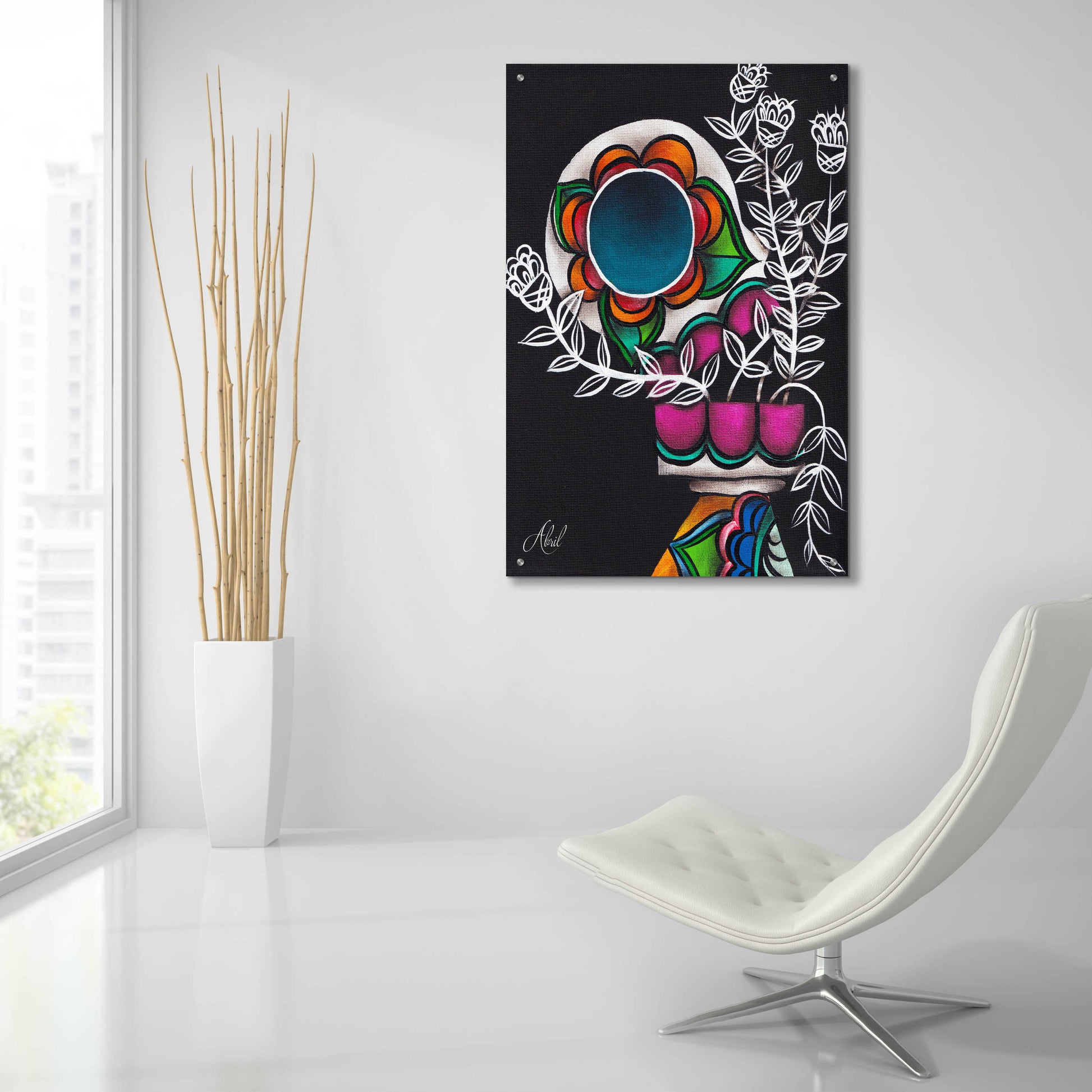 Epic Art 'Utopia' by Abril Andrade, Acrylic Glass Wall Art,24x36