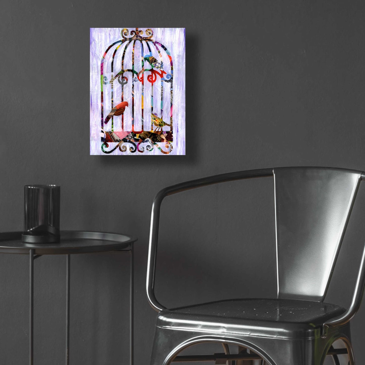 Epic Art 'Bird Cage' by Artpoptart, Acrylic Glass Wall Art,12x16