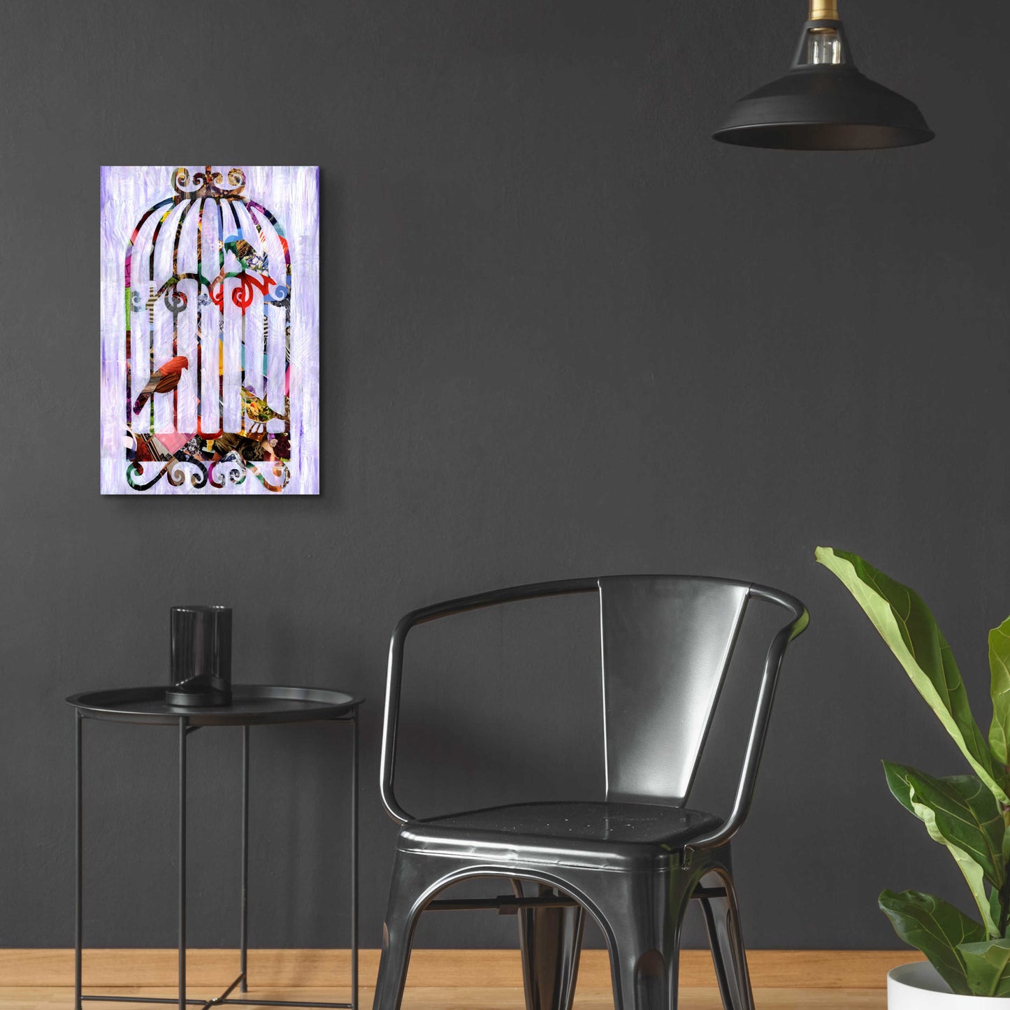 Epic Art 'Bird Cage' by Artpoptart, Acrylic Glass Wall Art,16x24