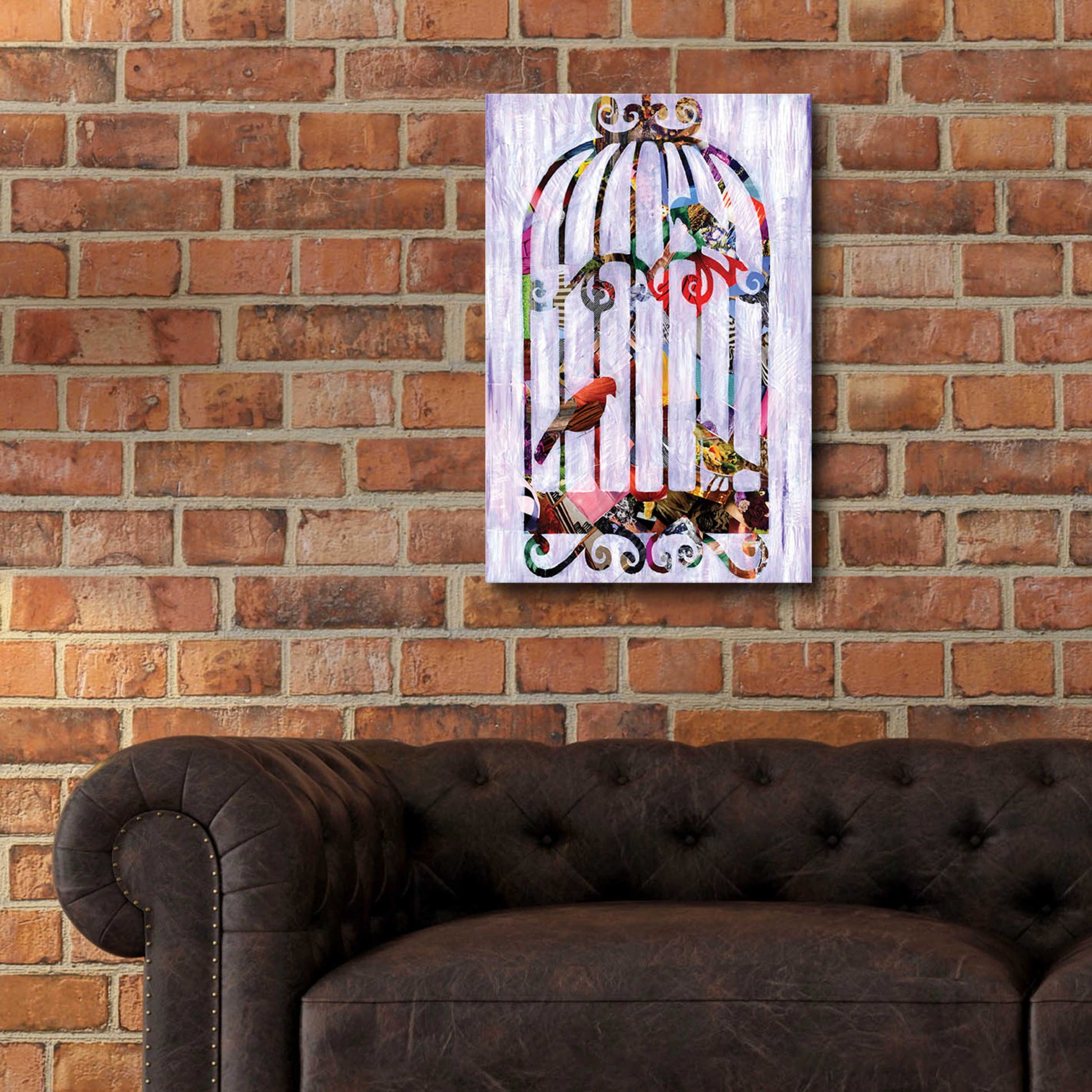 Epic Art 'Bird Cage' by Artpoptart, Acrylic Glass Wall Art,16x24