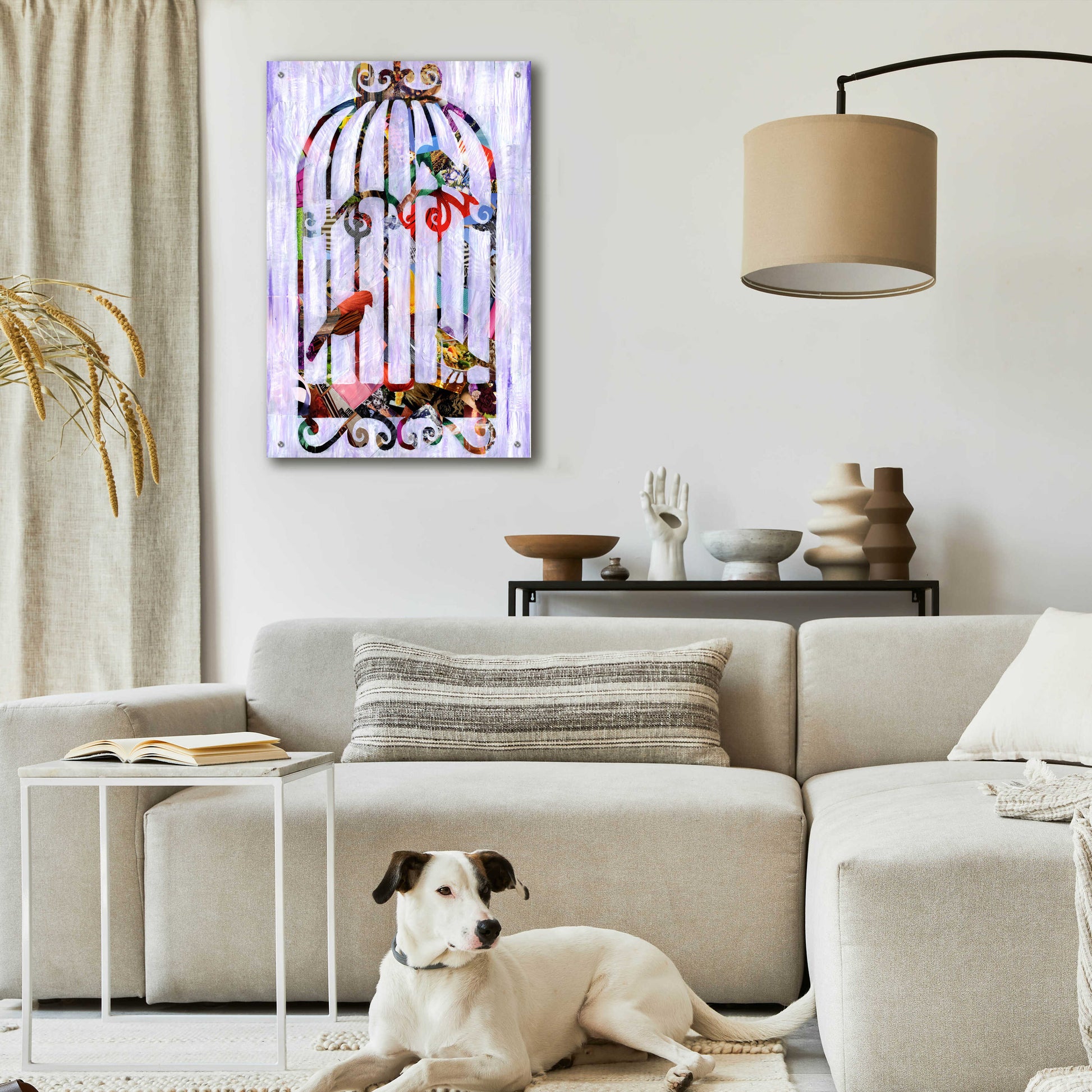 Epic Art 'Bird Cage' by Artpoptart, Acrylic Glass Wall Art,24x36