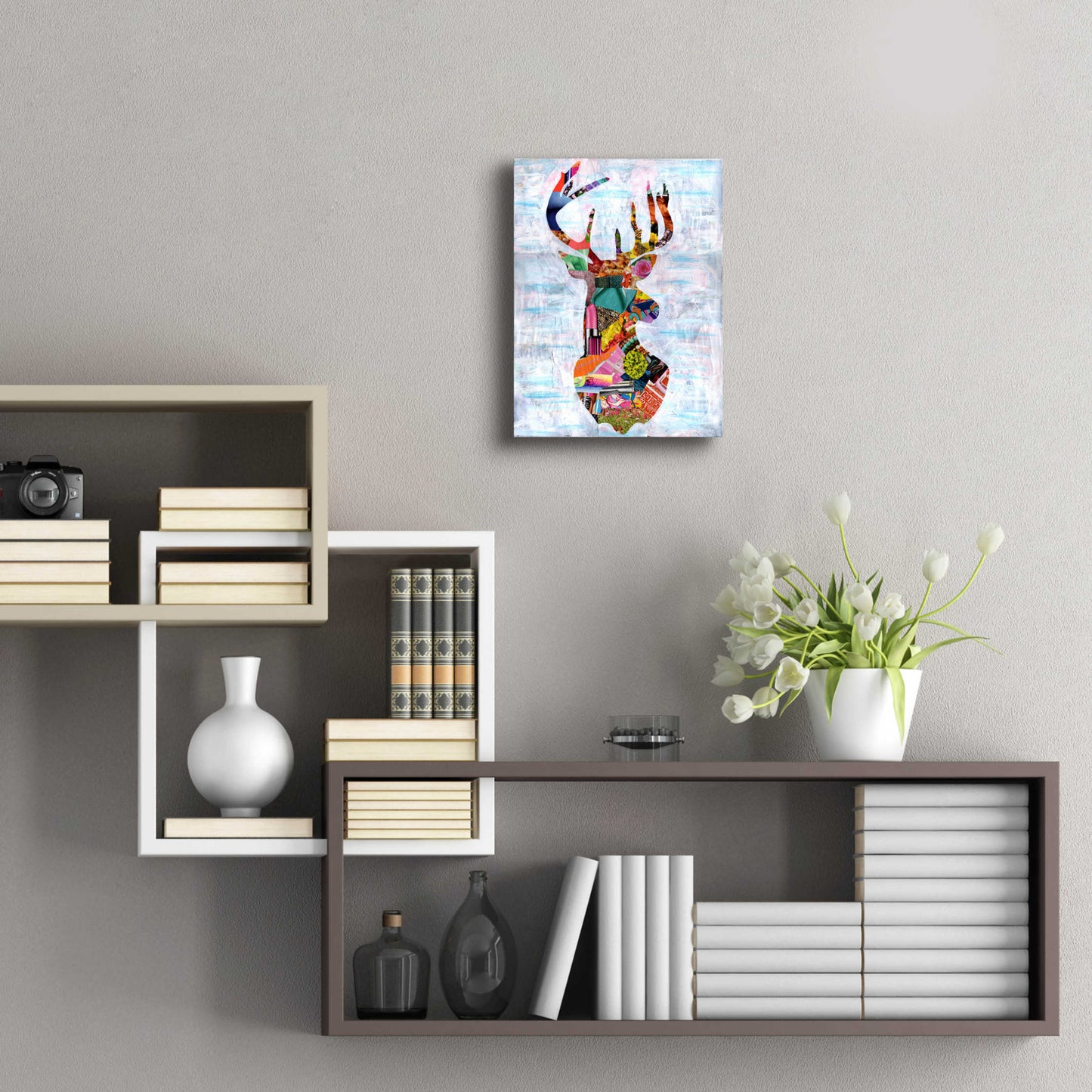 Epic Art 'Deer' by Artpoptart, Acrylic Glass Wall Art,12x16