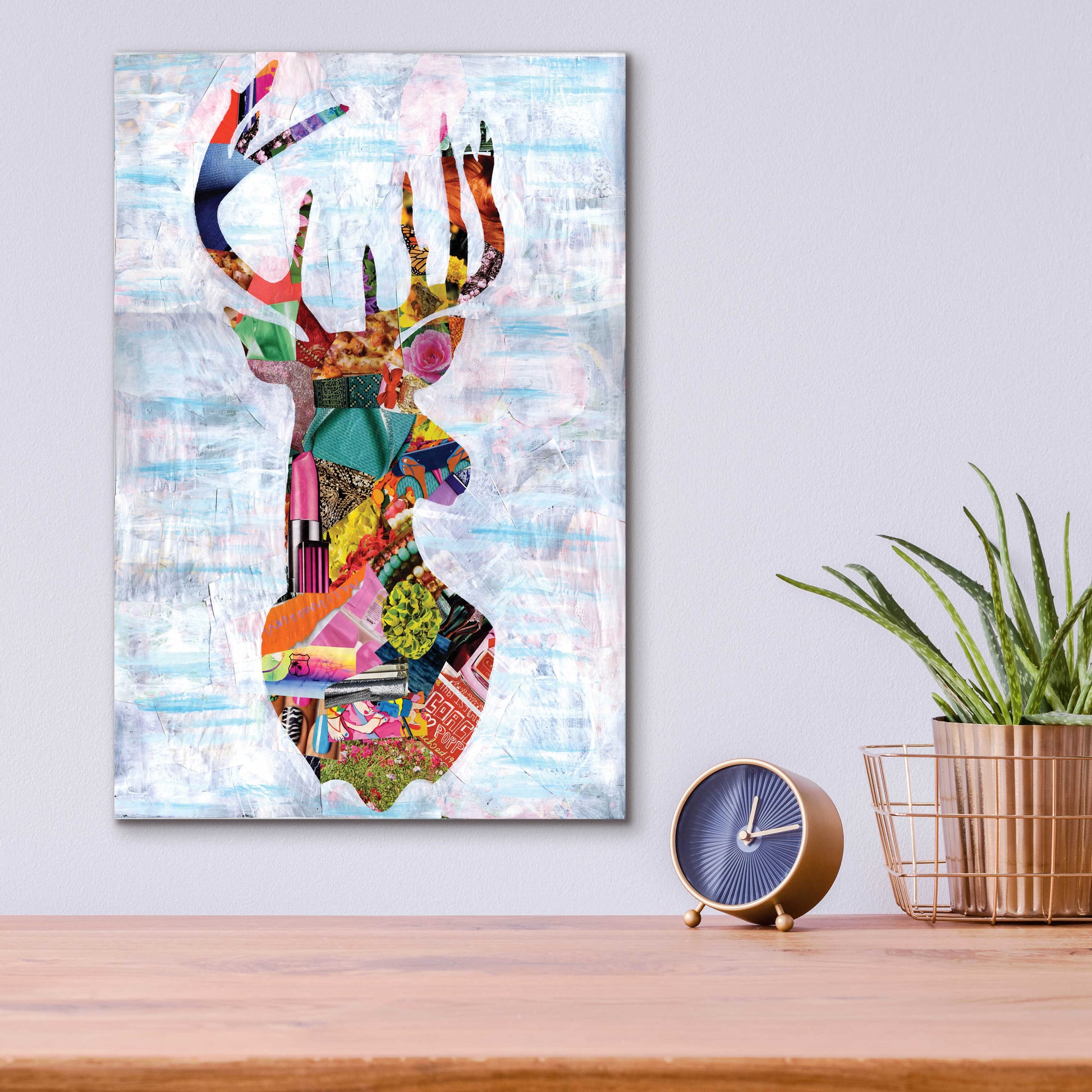 Epic Art 'Deer' by Artpoptart, Acrylic Glass Wall Art,12x16