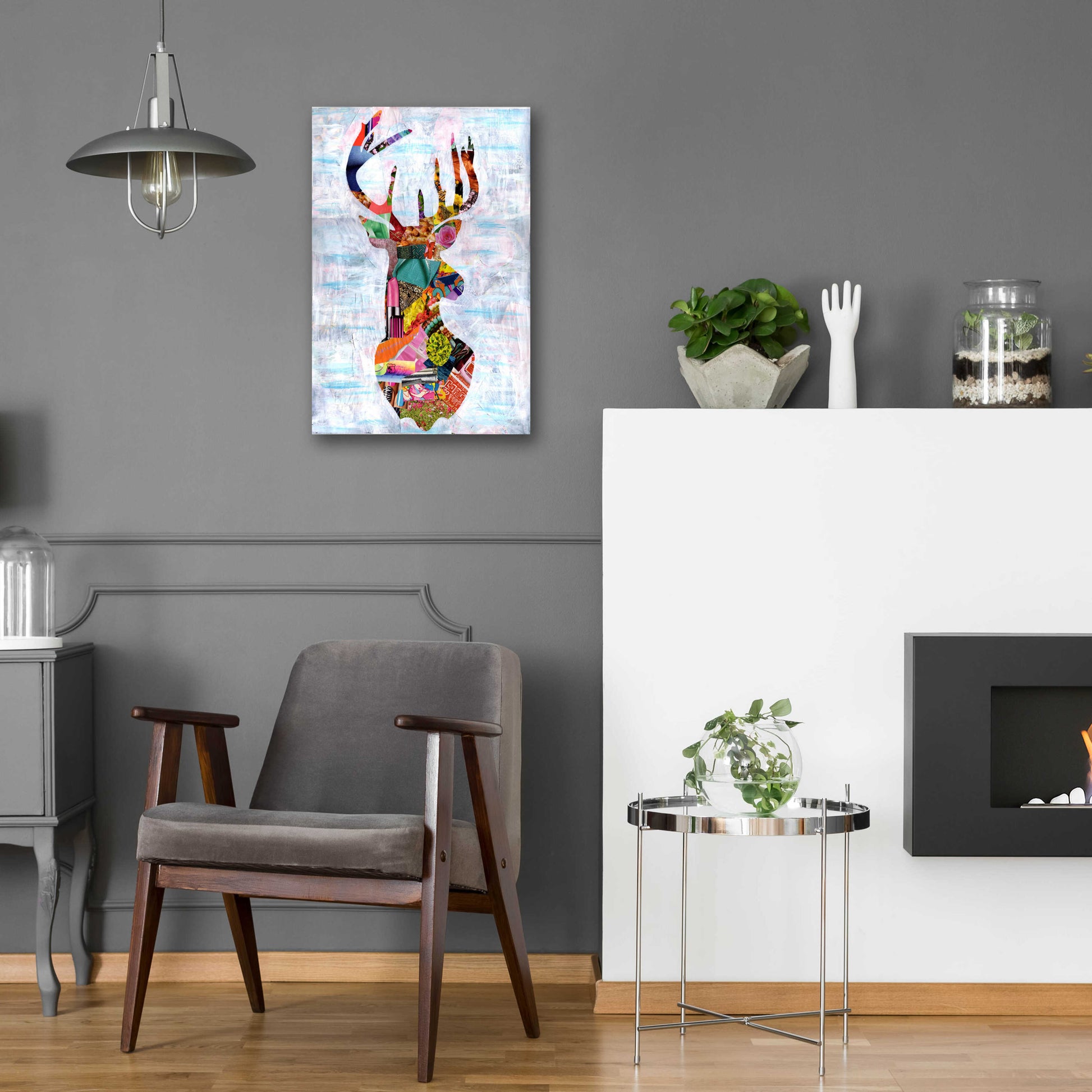 Epic Art 'Deer' by Artpoptart, Acrylic Glass Wall Art,16x24