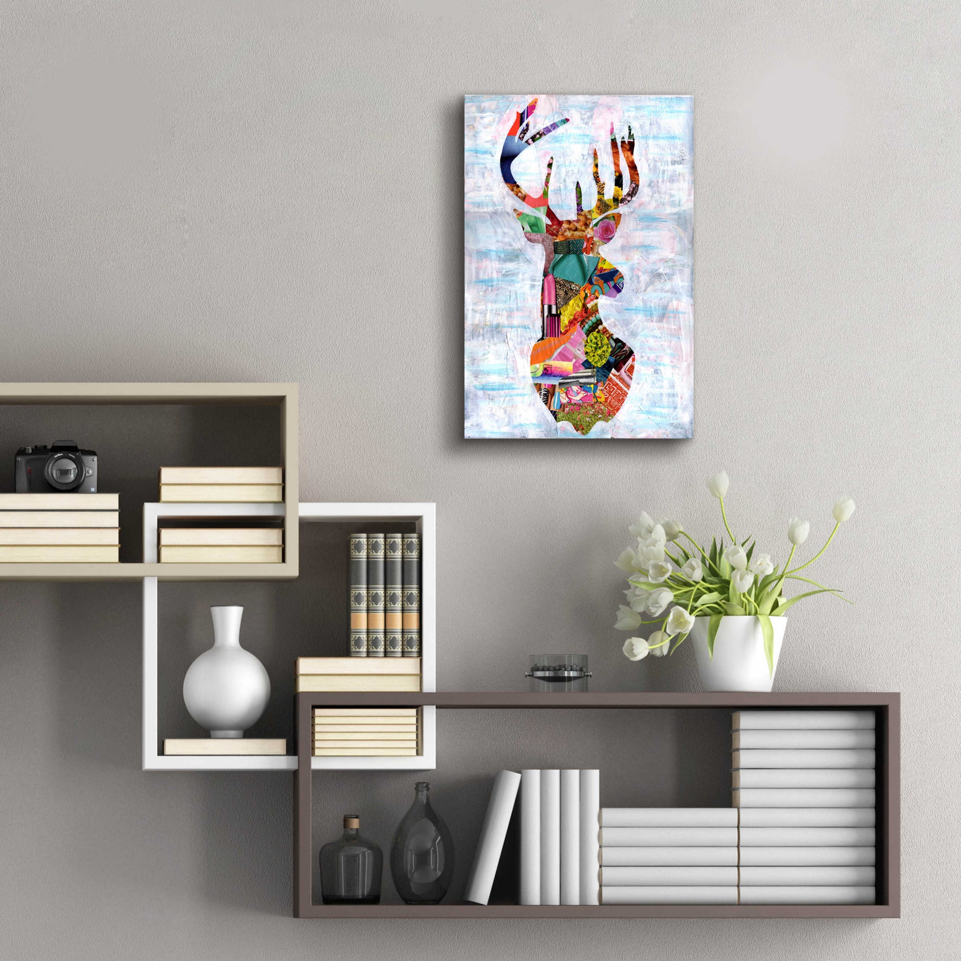 Epic Art 'Deer' by Artpoptart, Acrylic Glass Wall Art,16x24