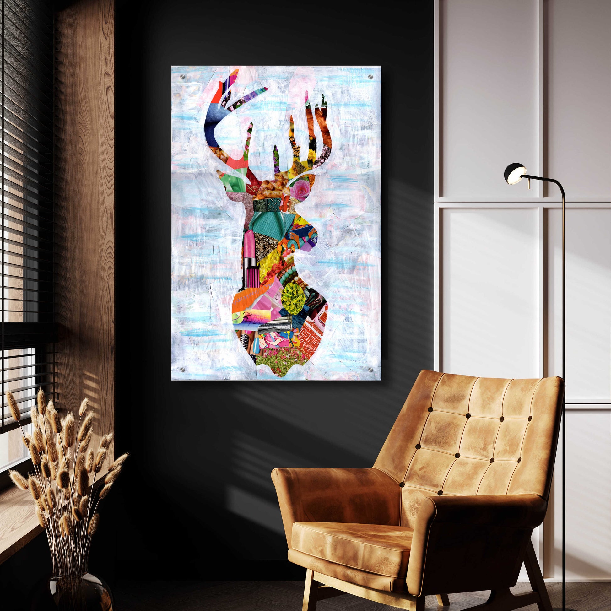 Epic Art 'Deer' by Artpoptart, Acrylic Glass Wall Art,24x36